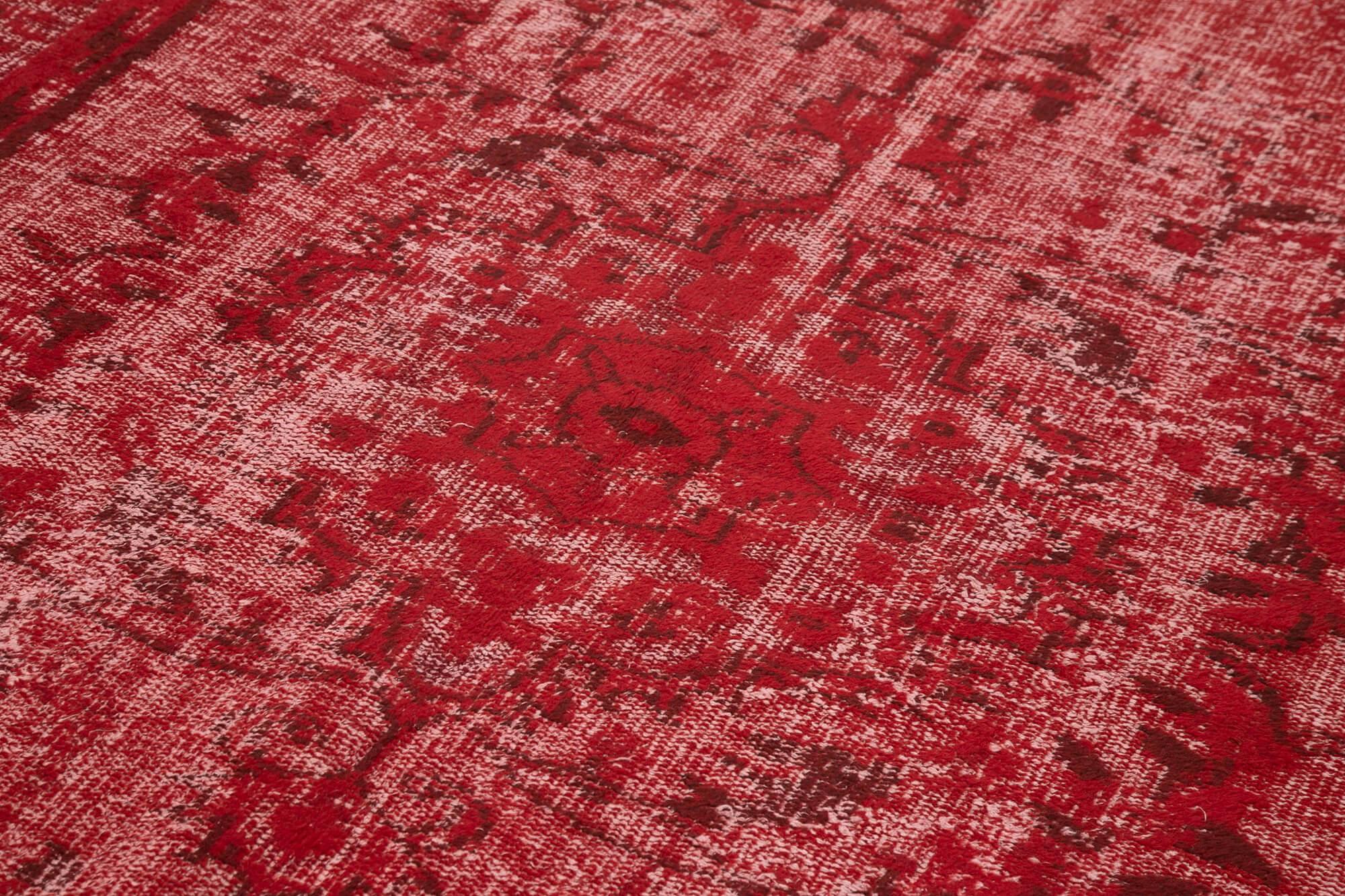 6 x 9 Red Over Dyed Rug - 1145