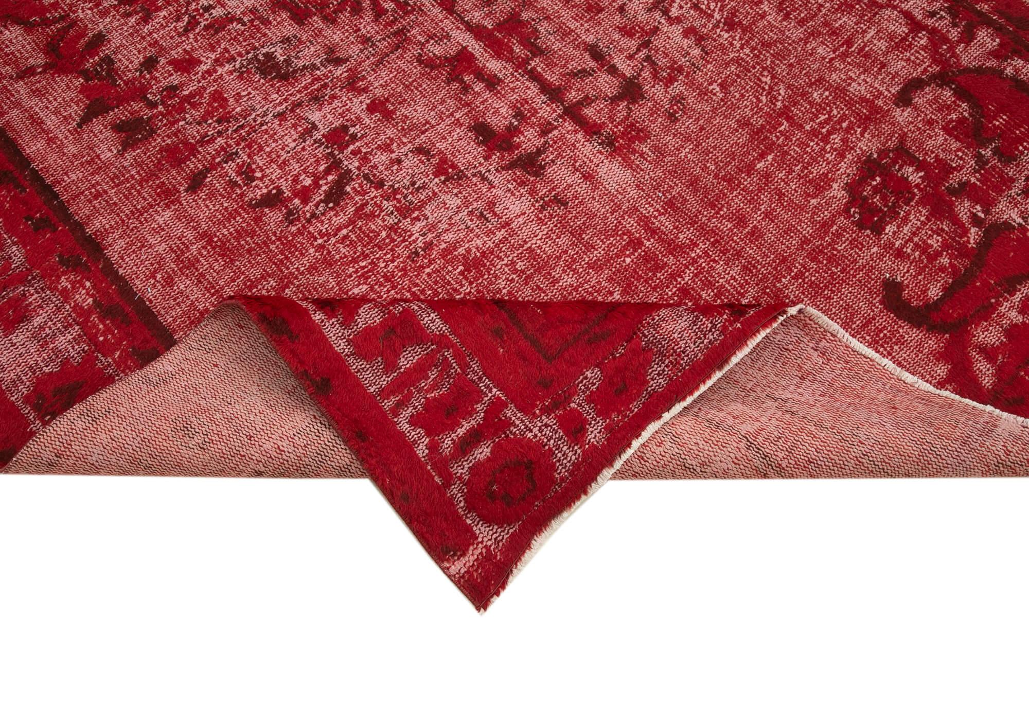 6 x 9 Red Over Dyed Rug - 1145