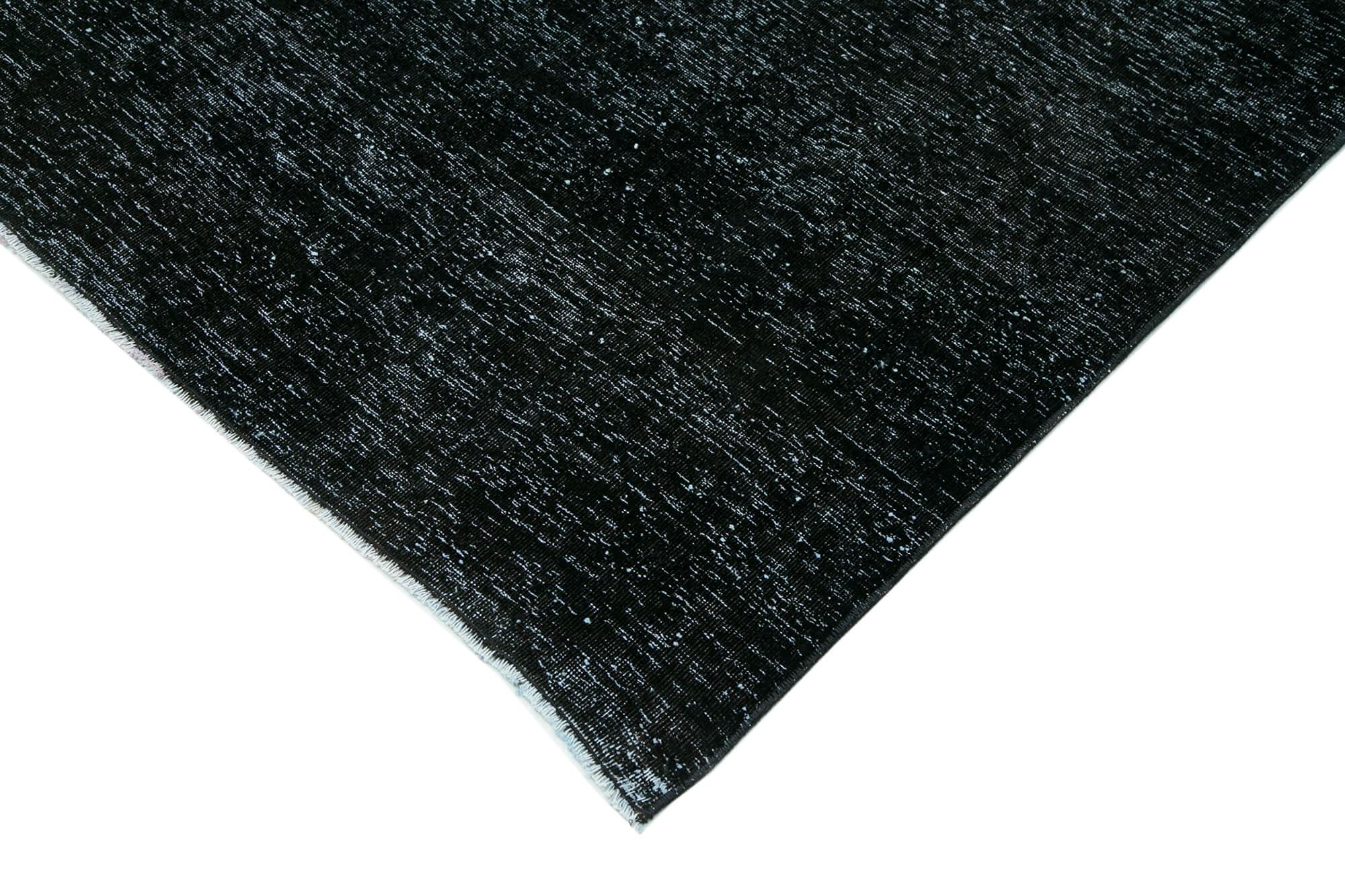 10 x 13 Black Overdyed Large Area Rug - 1149