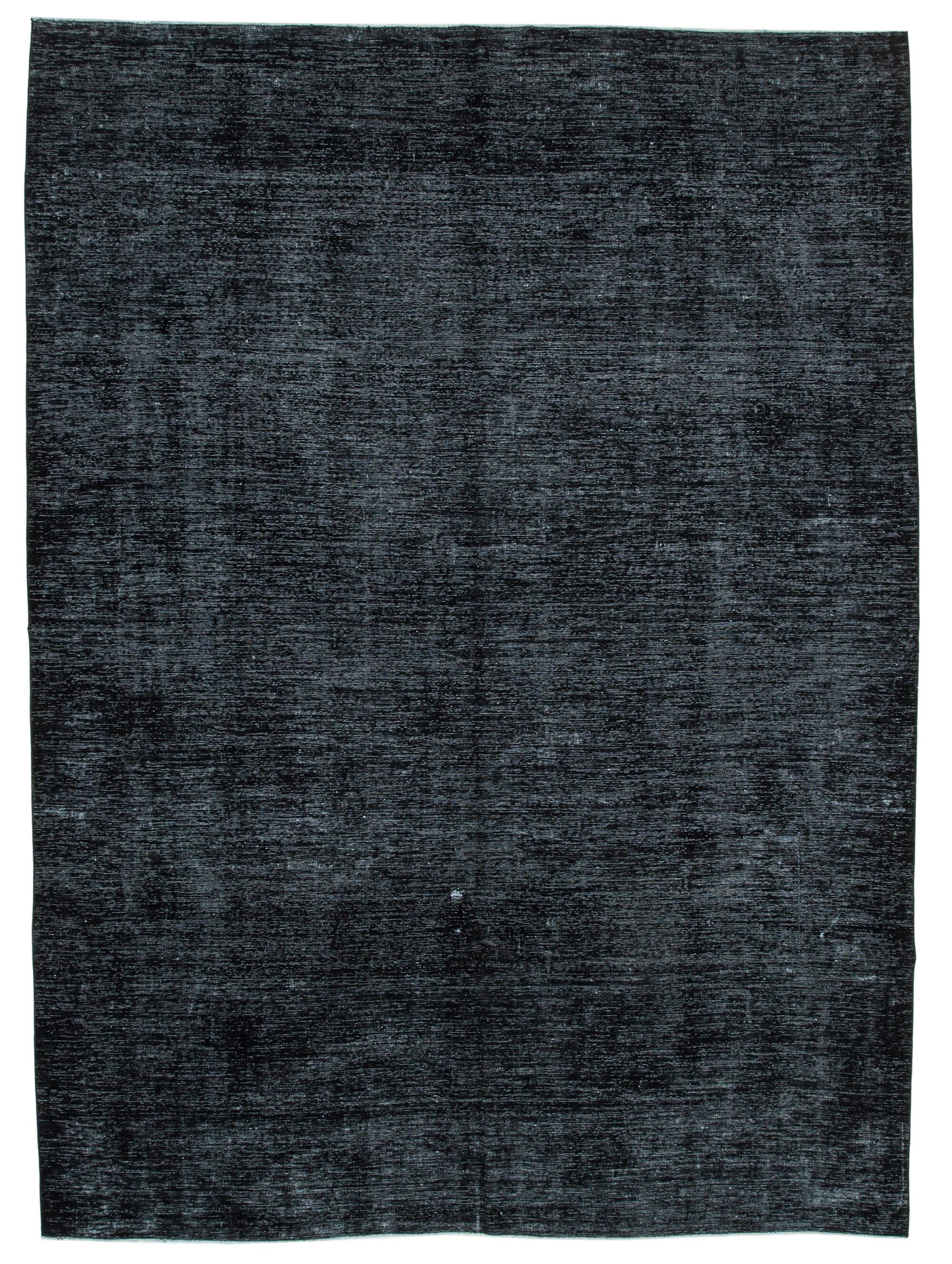 9 x 13 Black Overdyed Large Area Rug - 1150