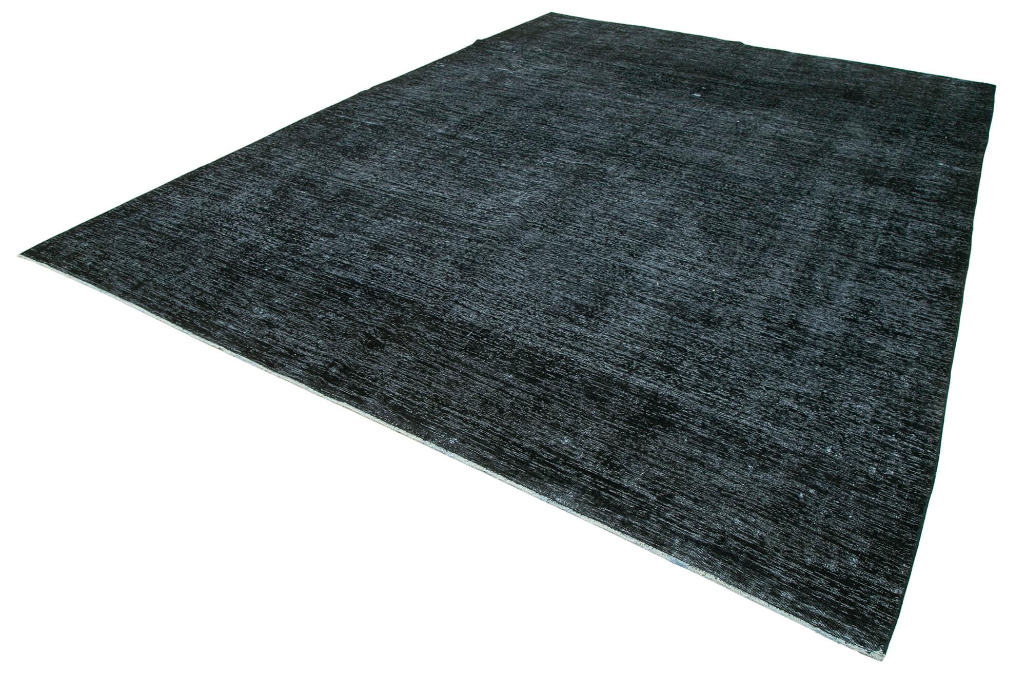 9 x 13 Black Overdyed Large Area Rug - 1150