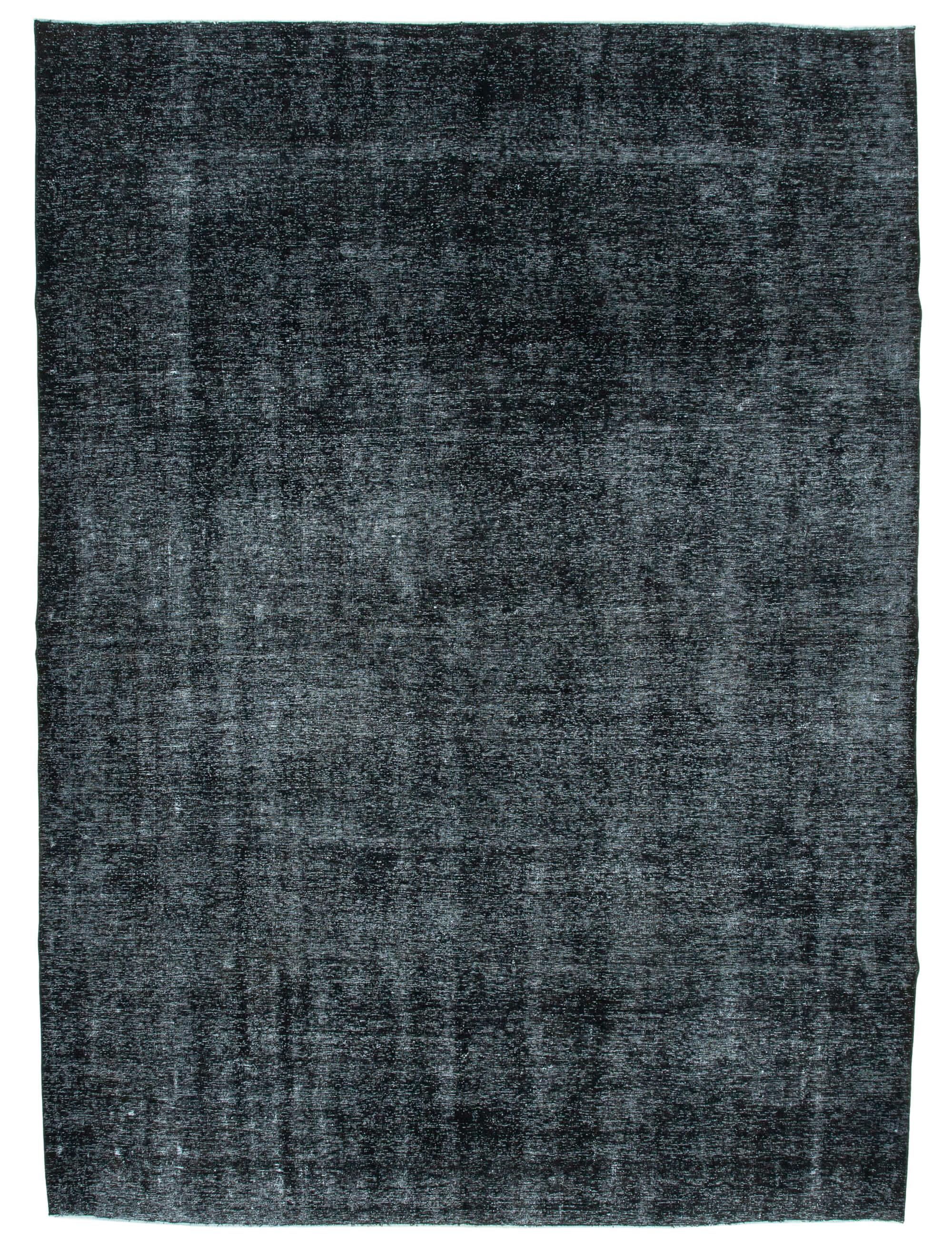 9 x 13 Black Overdyed Large Area Rug - 1151