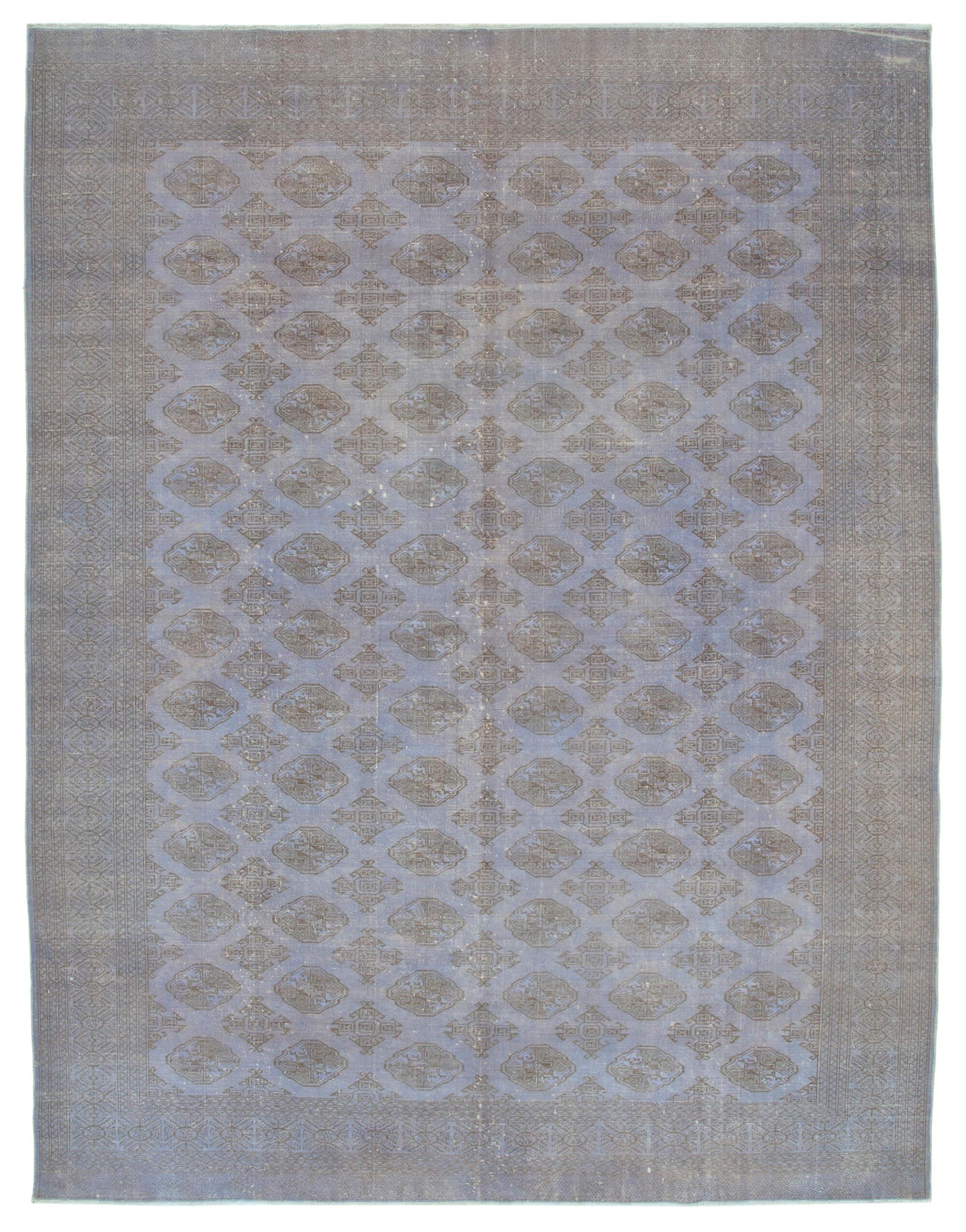 10 x 12 Grey Overdyed Large Area Rug - 1153