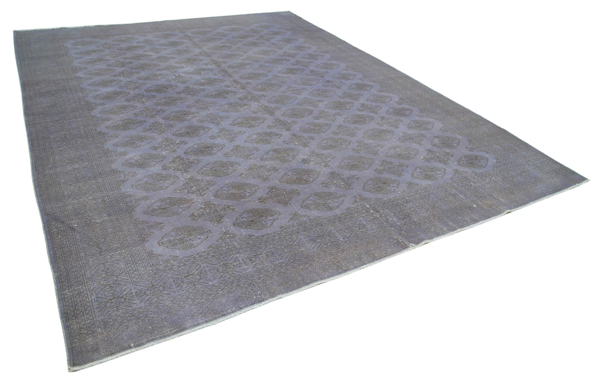 10 x 12 Grey Overdyed Large Area Rug - 1153