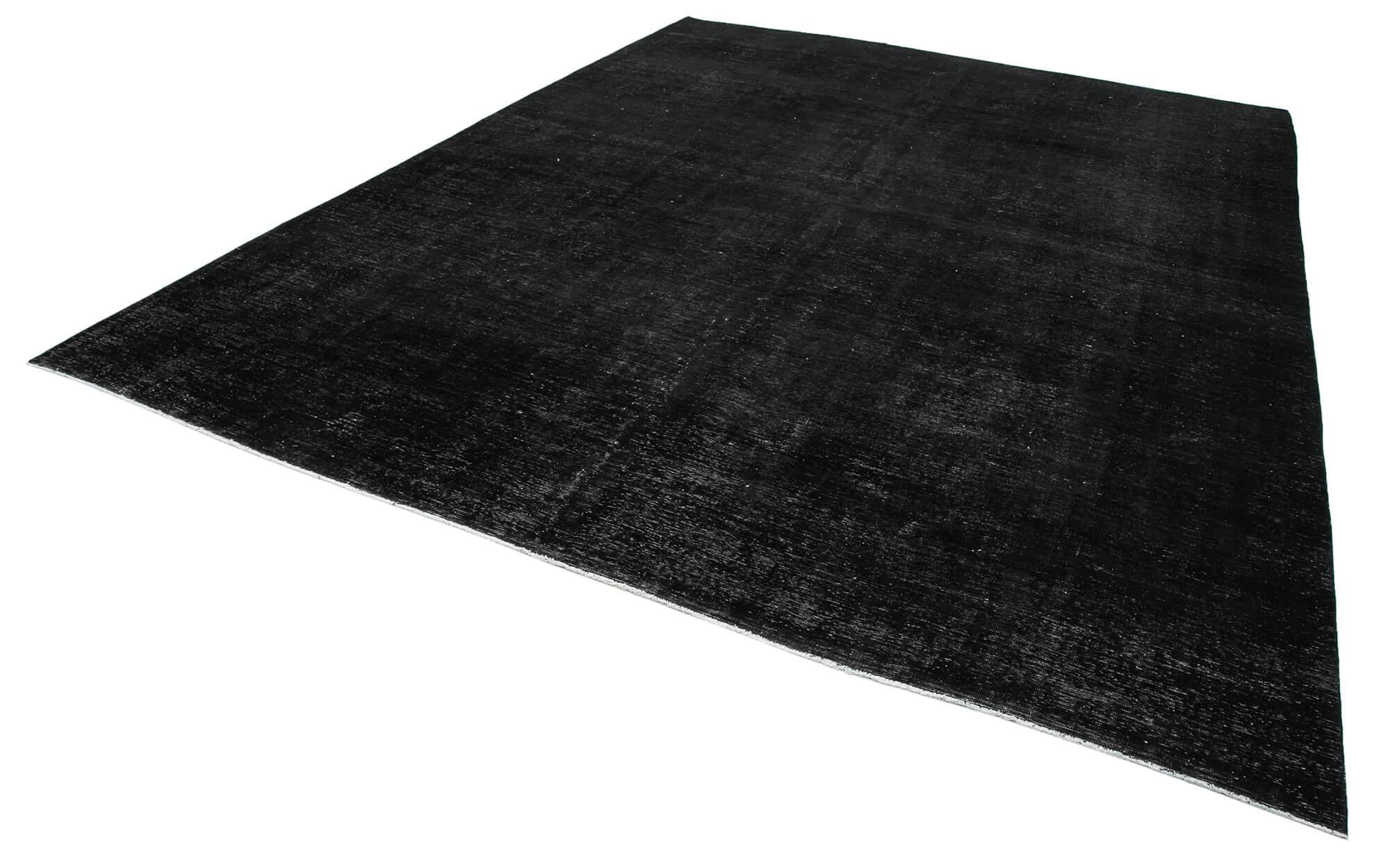 9 x 13 Black Overdyed Large Area Rug - 1158