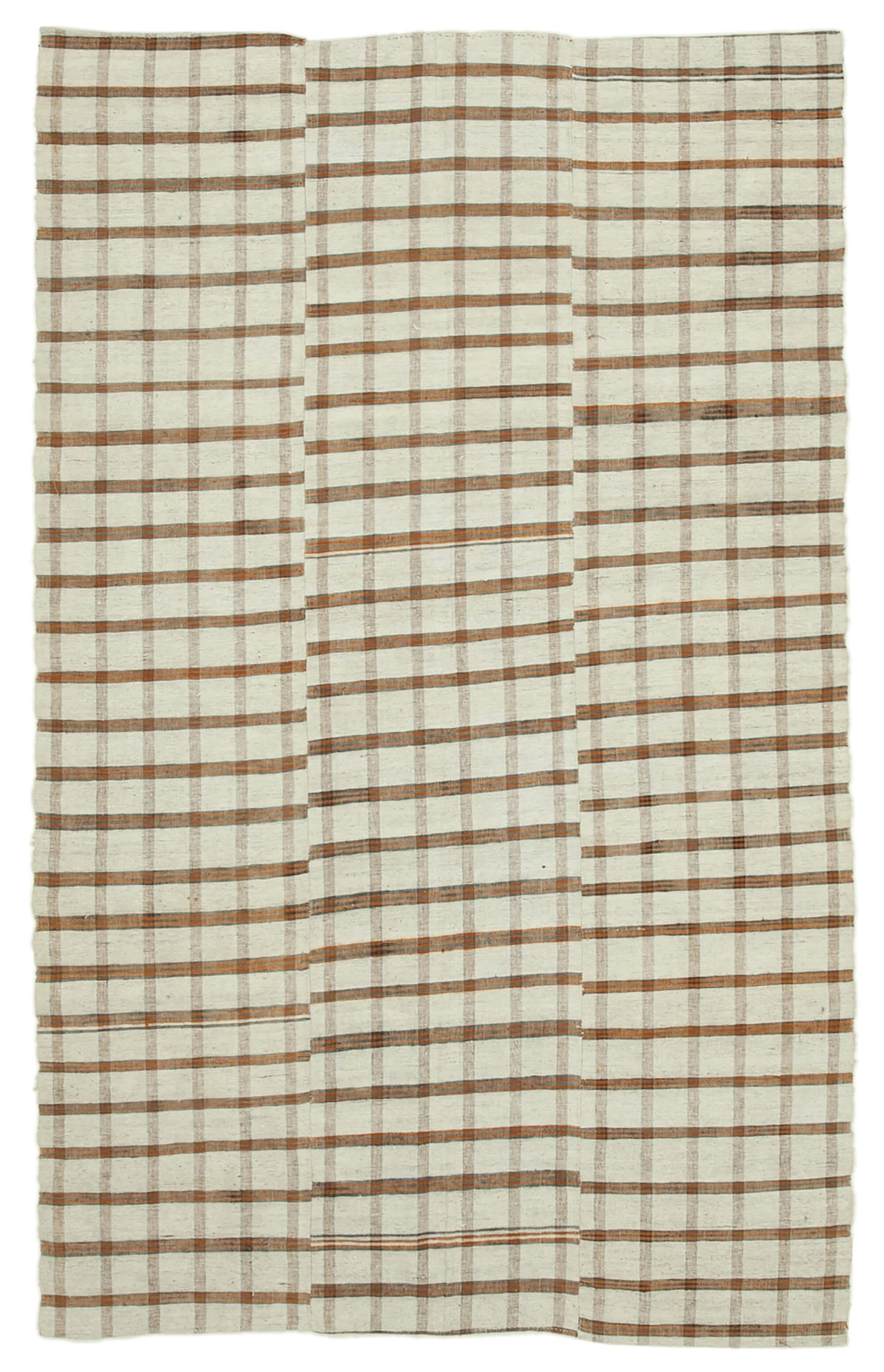 6 x 9 Beige Vintage Kilim Rug - 1257