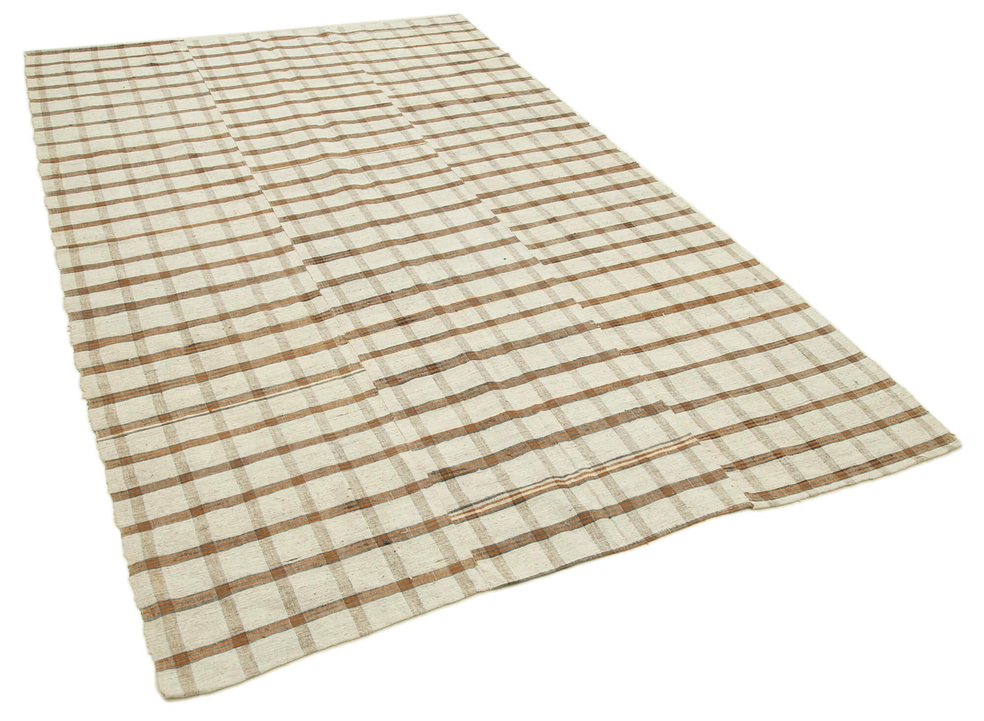 6 x 9 Beige Vintage Kilim Rug - 1257