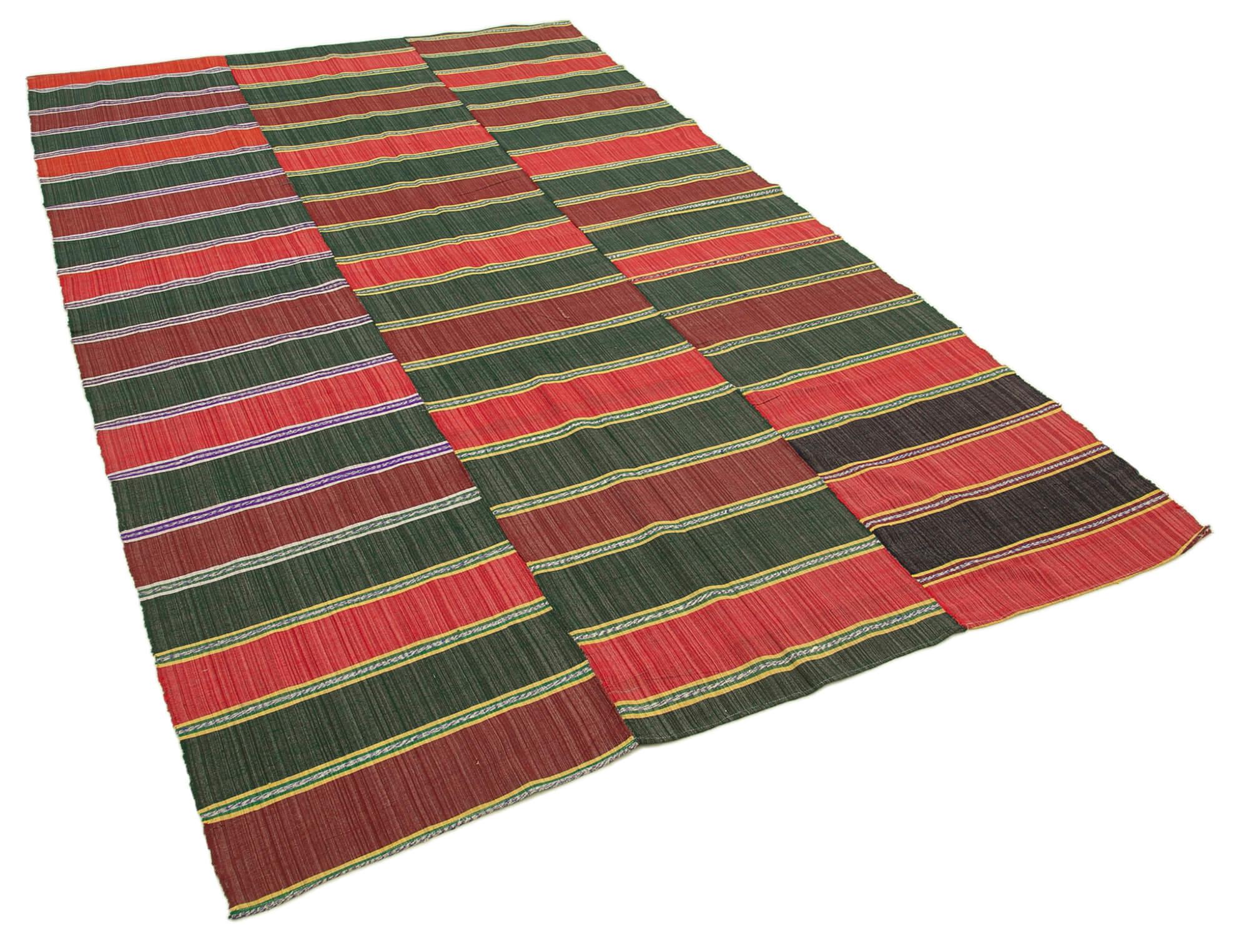 6 x 9 Red Vintage Kilim Rug - 1263