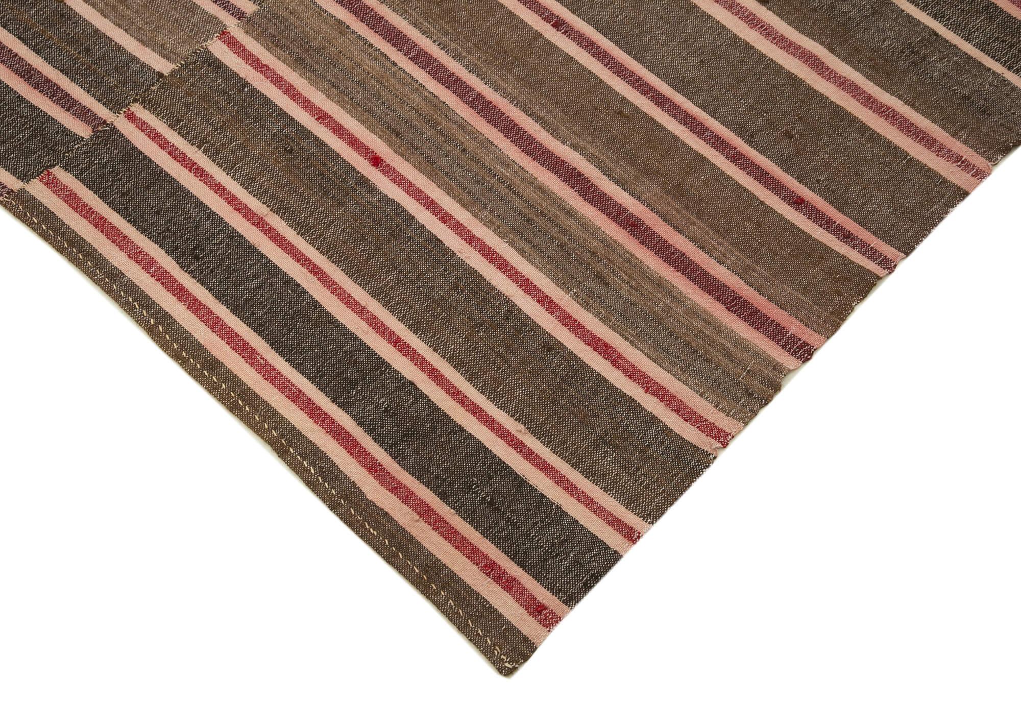 6 x 9 Brown Vintage Kilim Rug - 1265