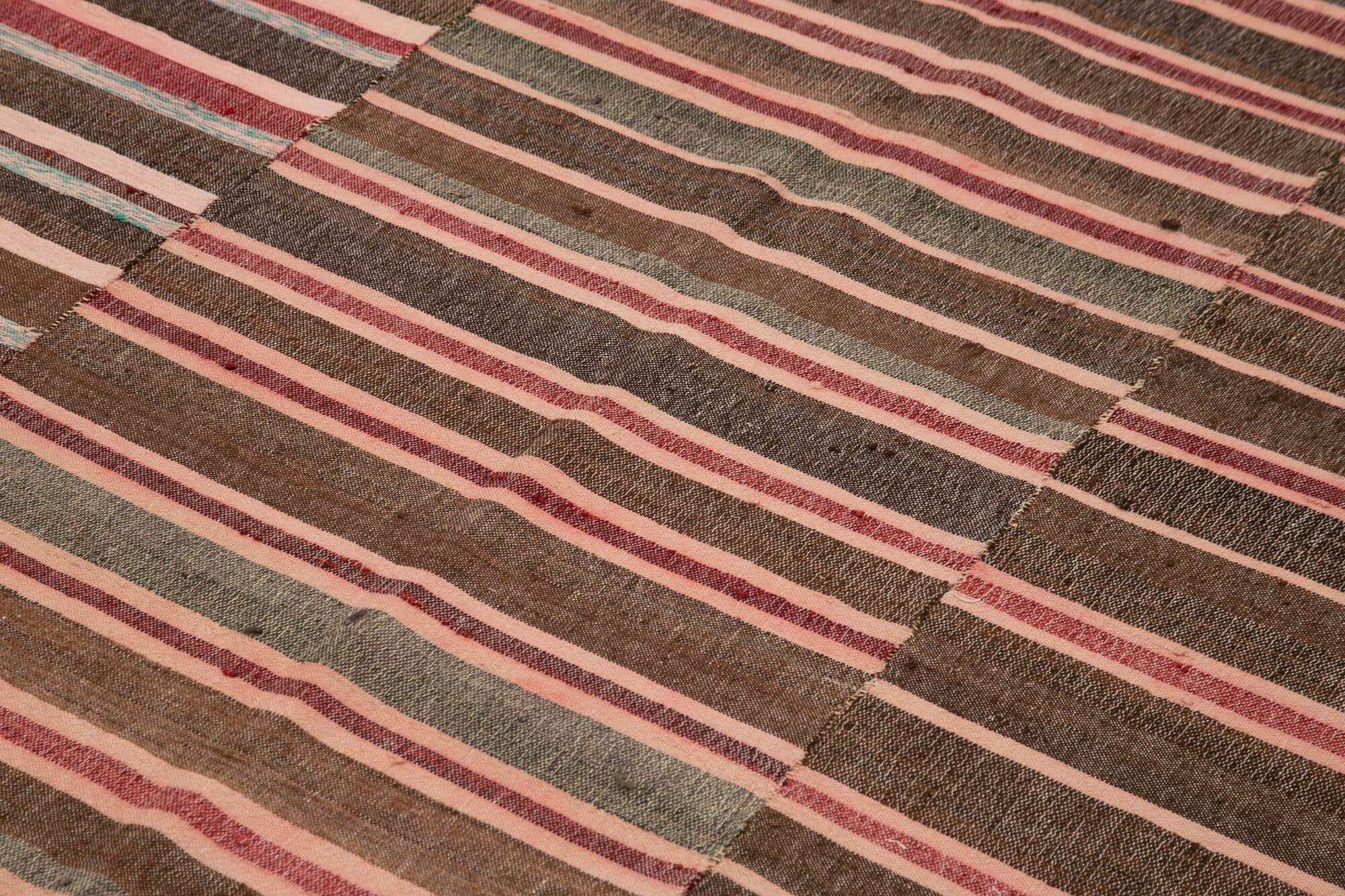 6 x 9 Brown Vintage Kilim Rug - 1265