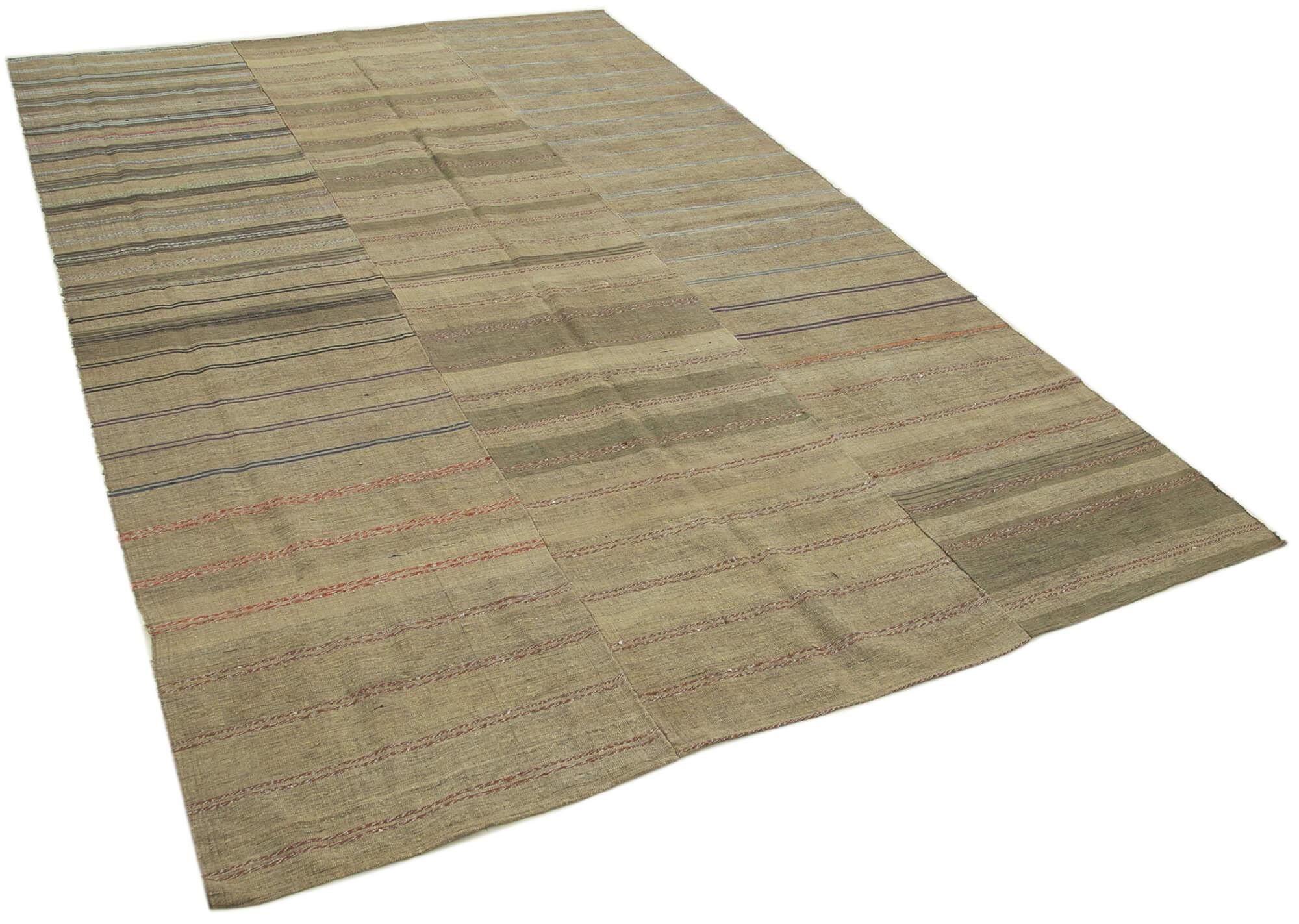 6 x 10 Brown Vintage Kilim Rug - 1283