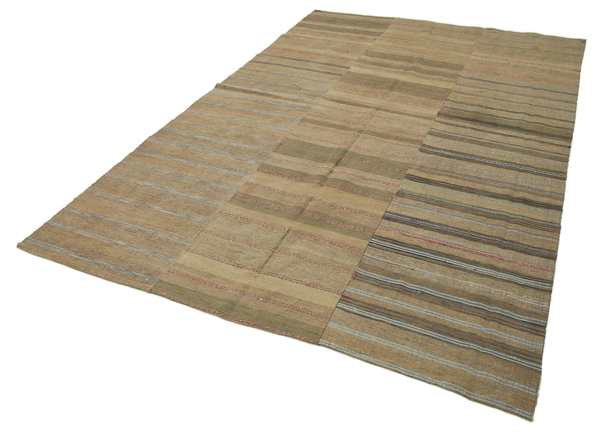 6 x 10 Brown Vintage Kilim Rug - 1283