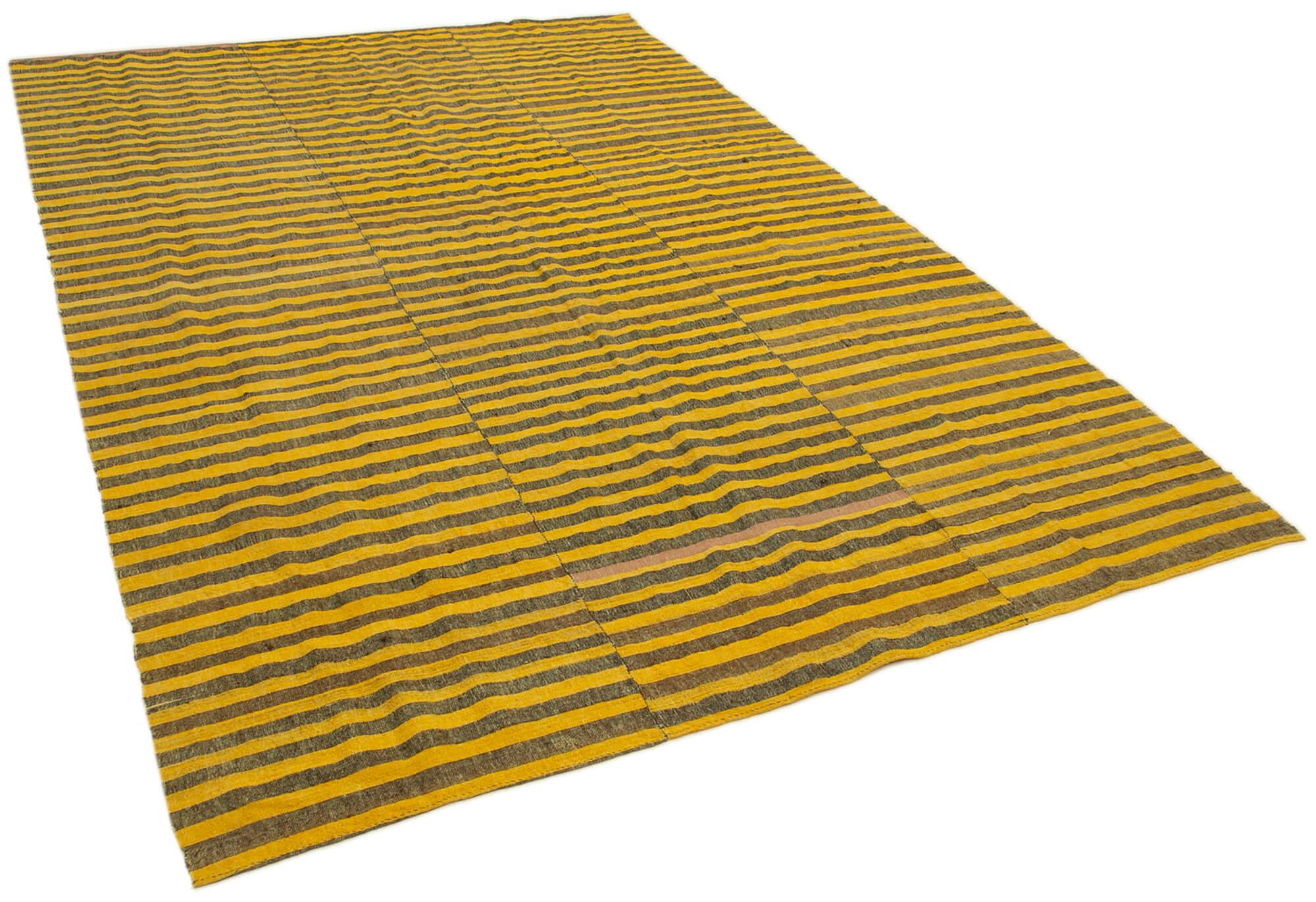 6 x 10 Yellow Vintage Kilim Rug - 1296