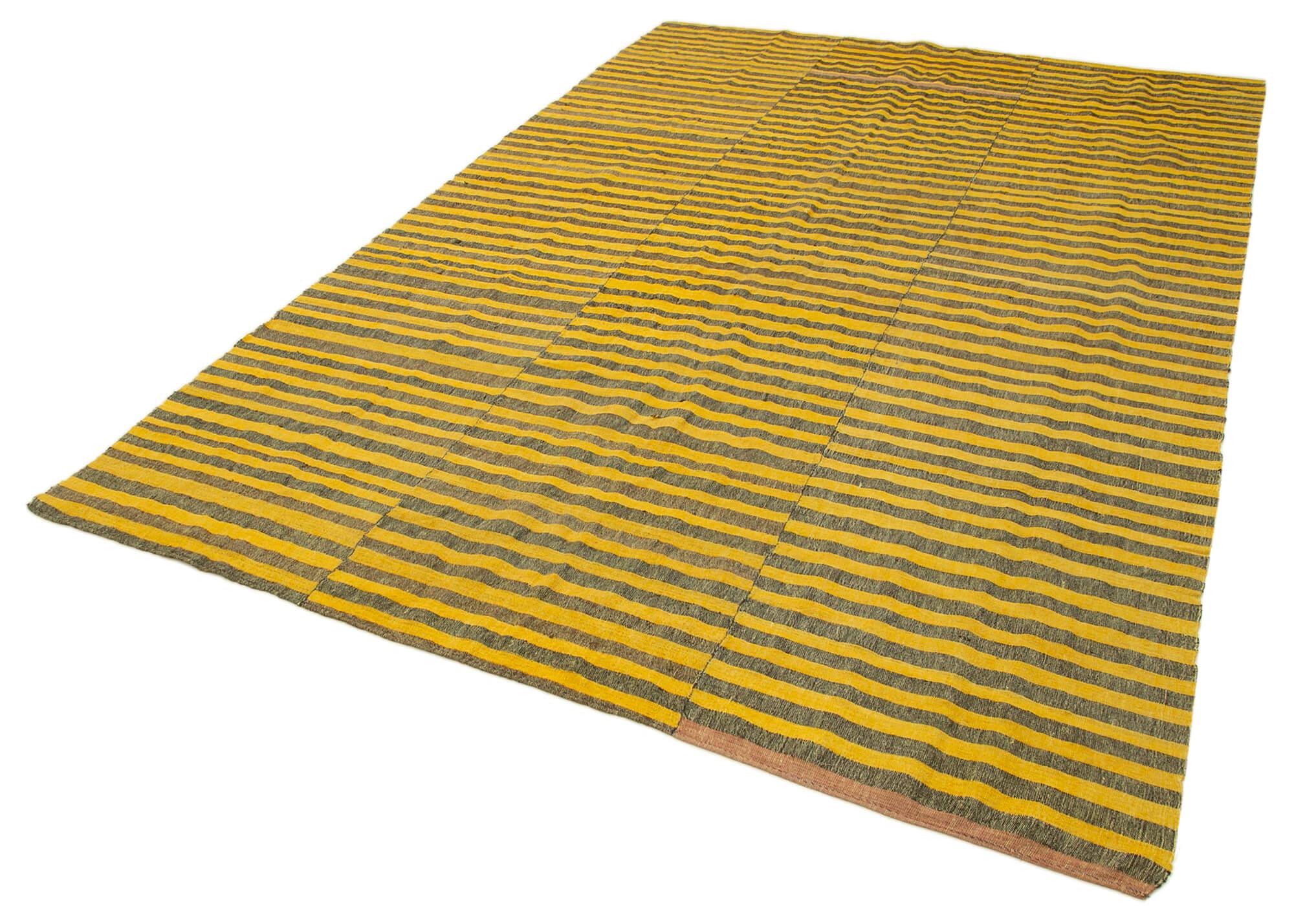 6 x 10 Yellow Vintage Kilim Rug - 1296