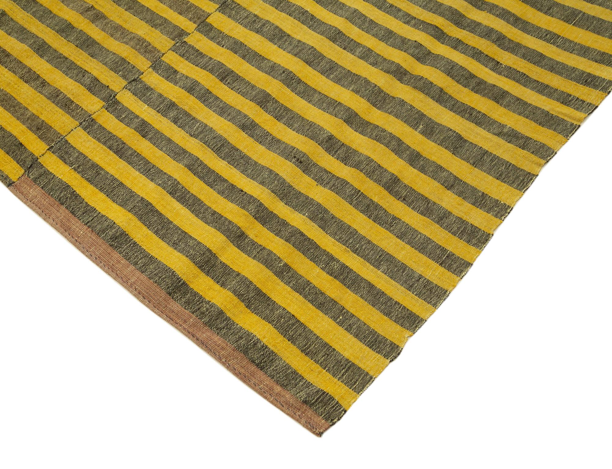 6 x 10 Yellow Vintage Kilim Rug - 1296