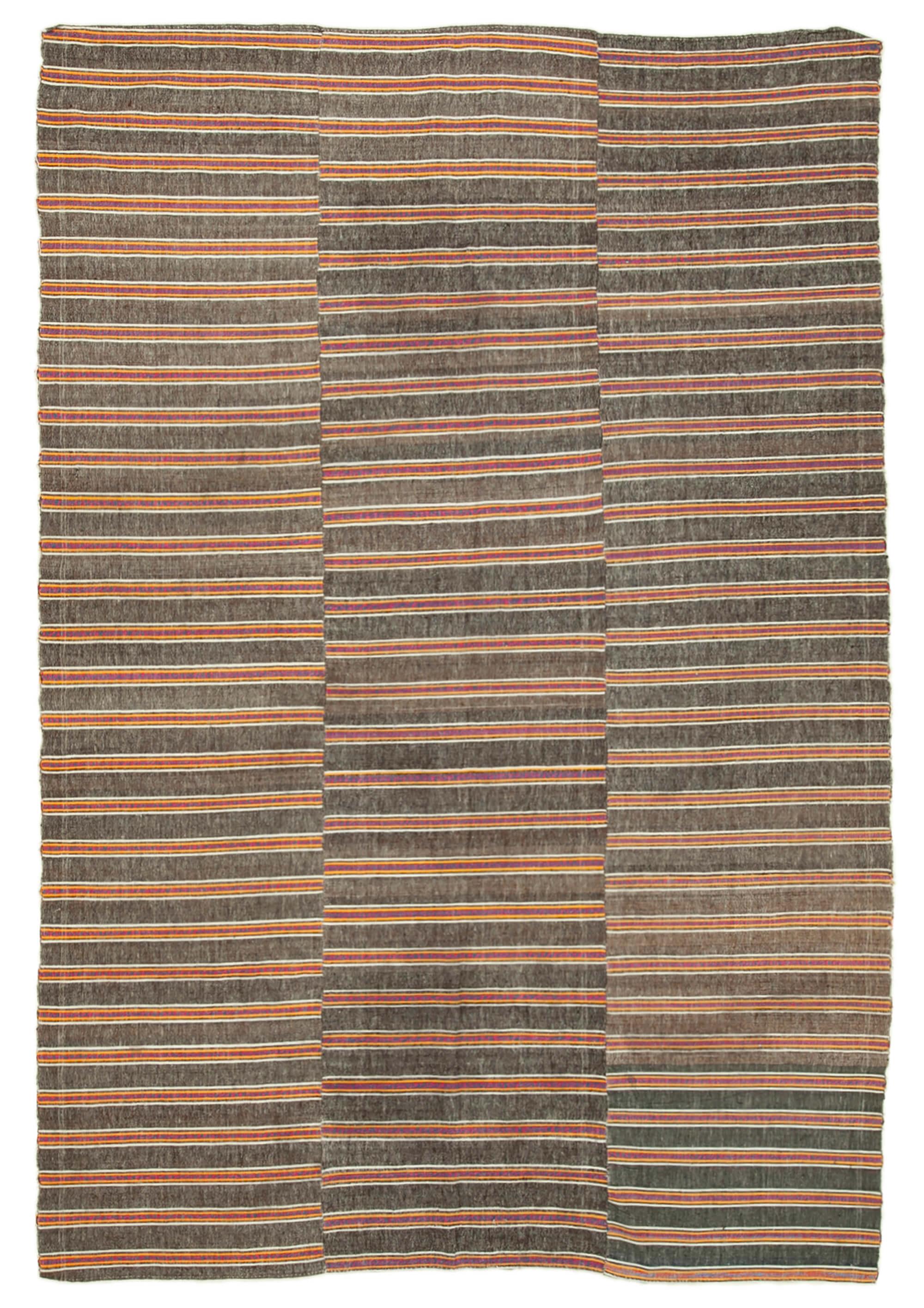 6 x 9 Brown Vintage Kilim Rug - 1301