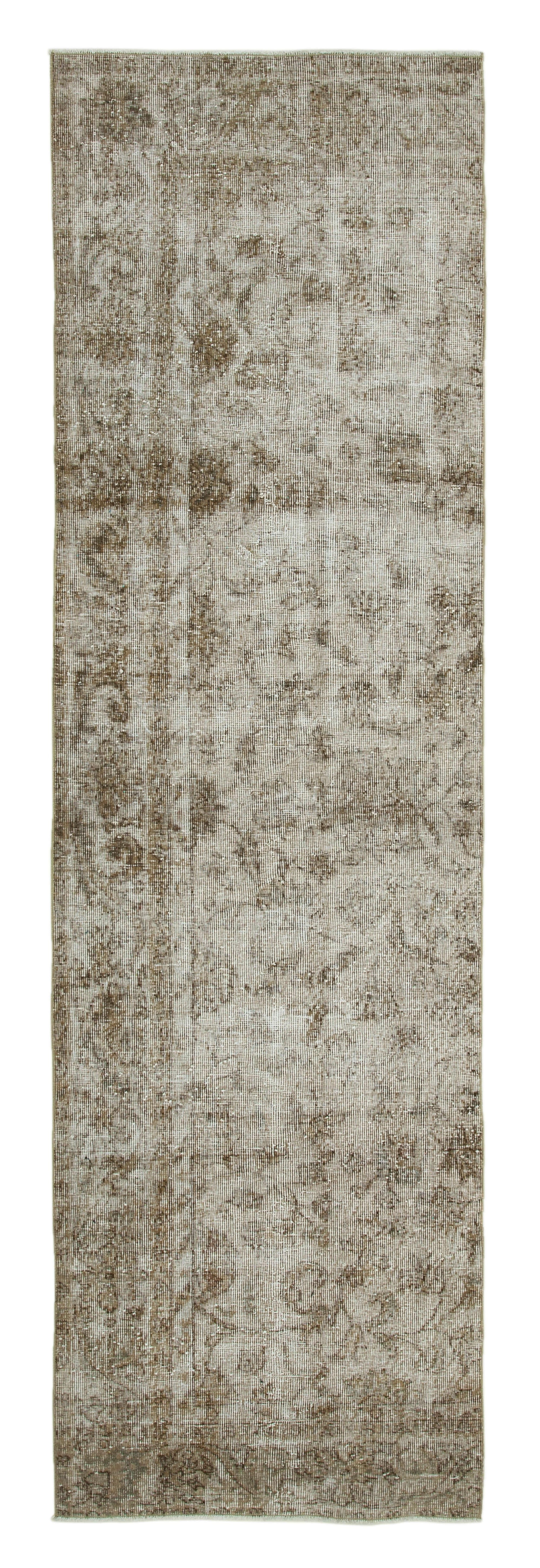 3 x 10 Beige Overdyed Runner Rug - 1307