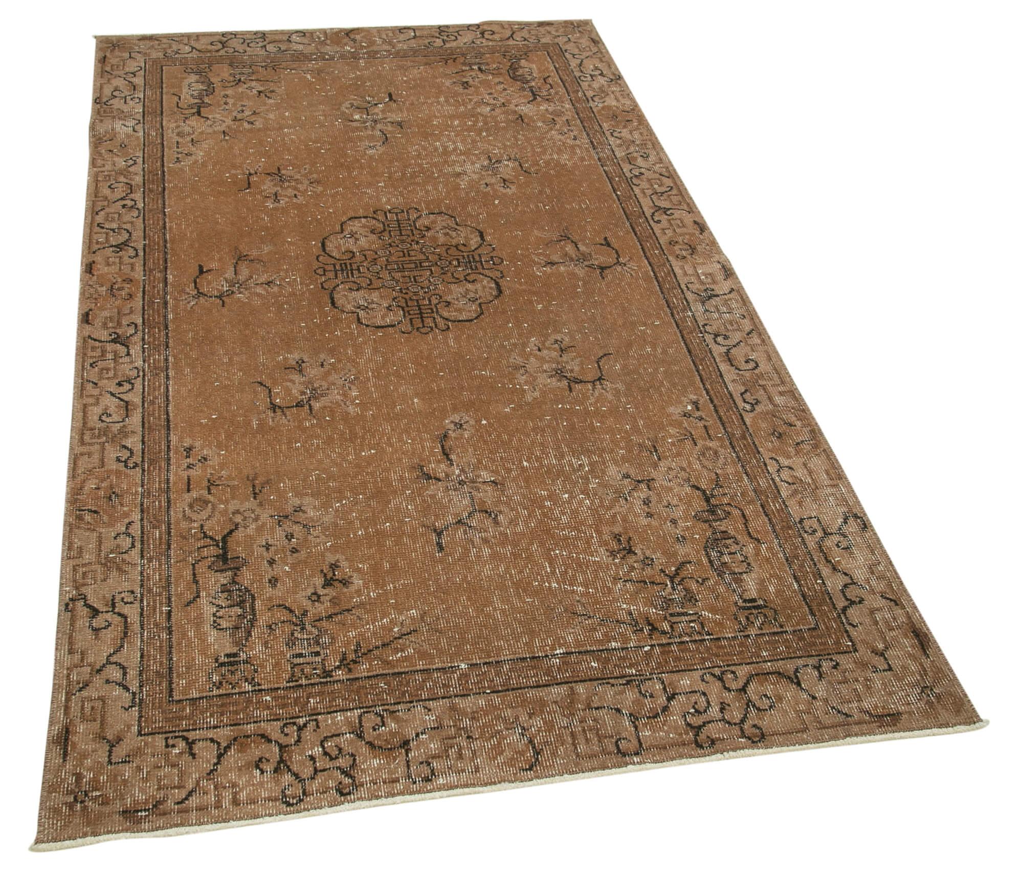 4 x 7 Brown Overdyed Rug - 1481