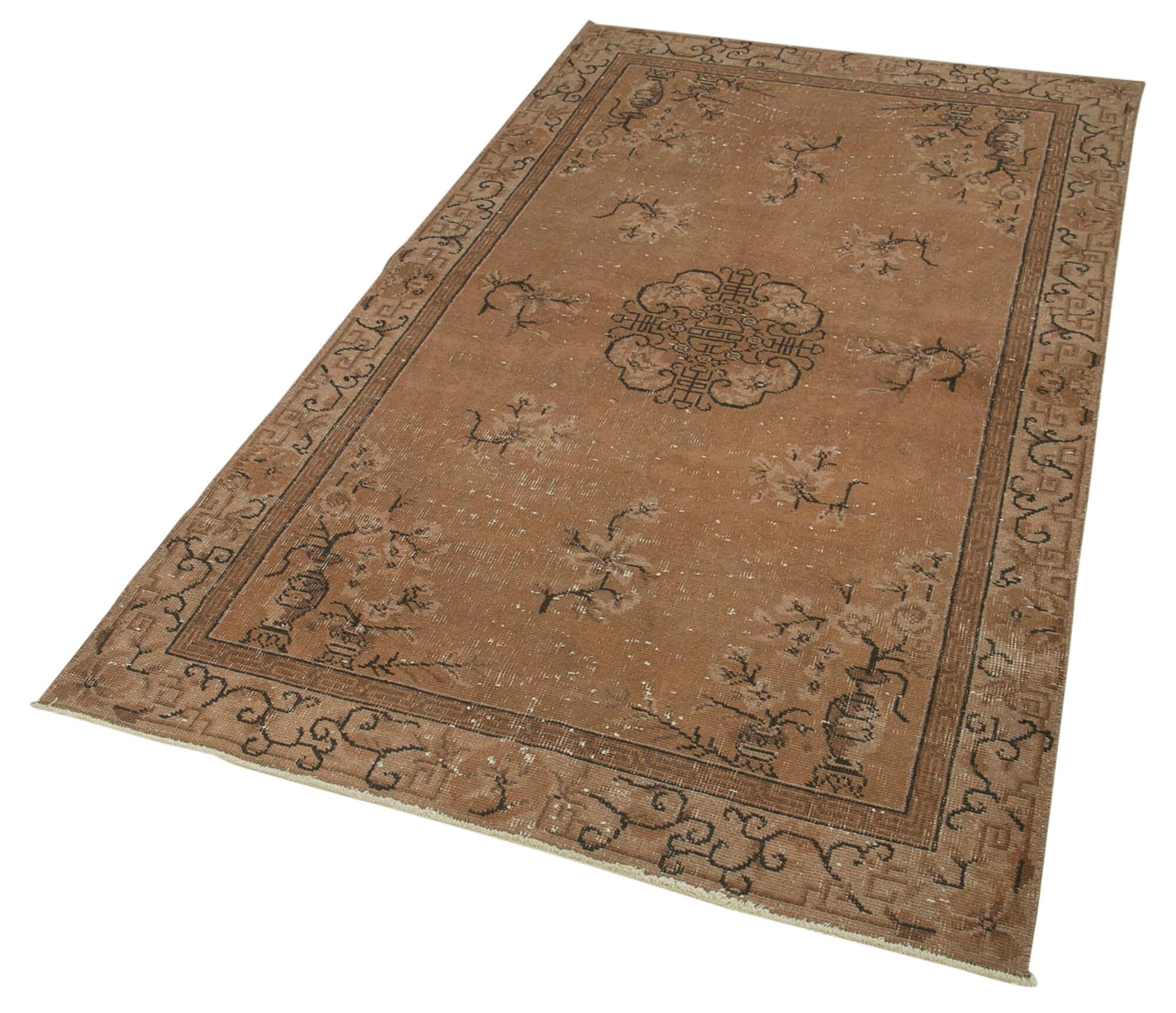 4 x 7 Brown Overdyed Rug - 1481