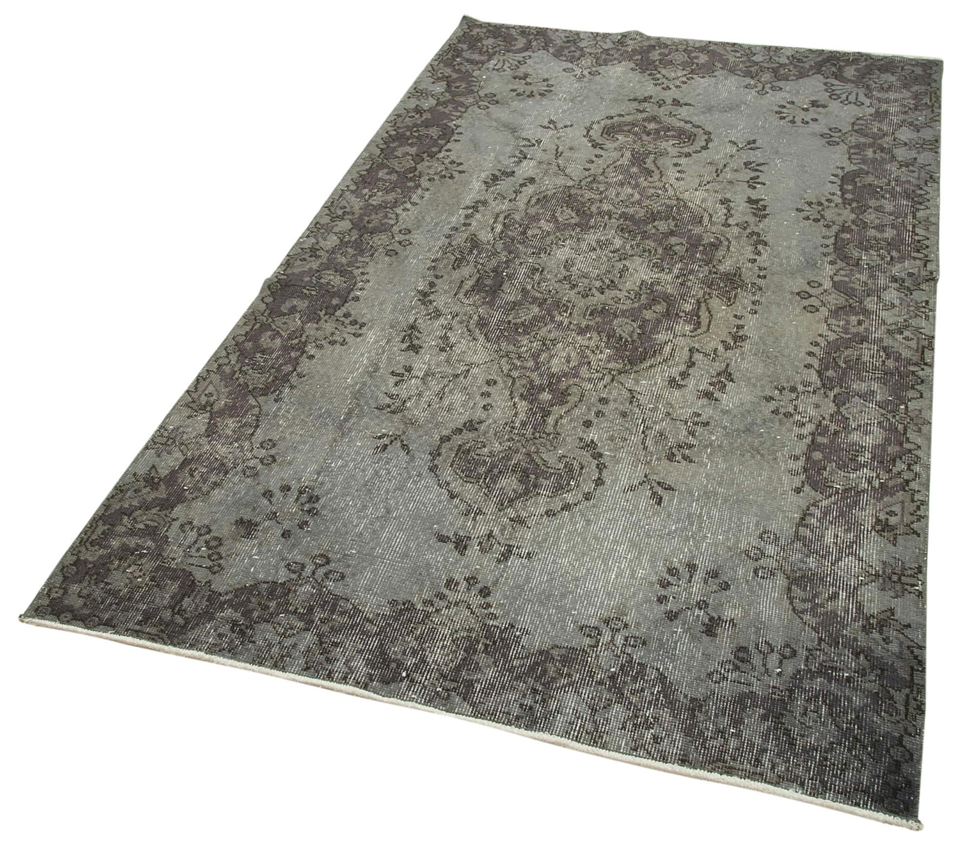 4 x 7 Grey Overdyed Rug - 1482