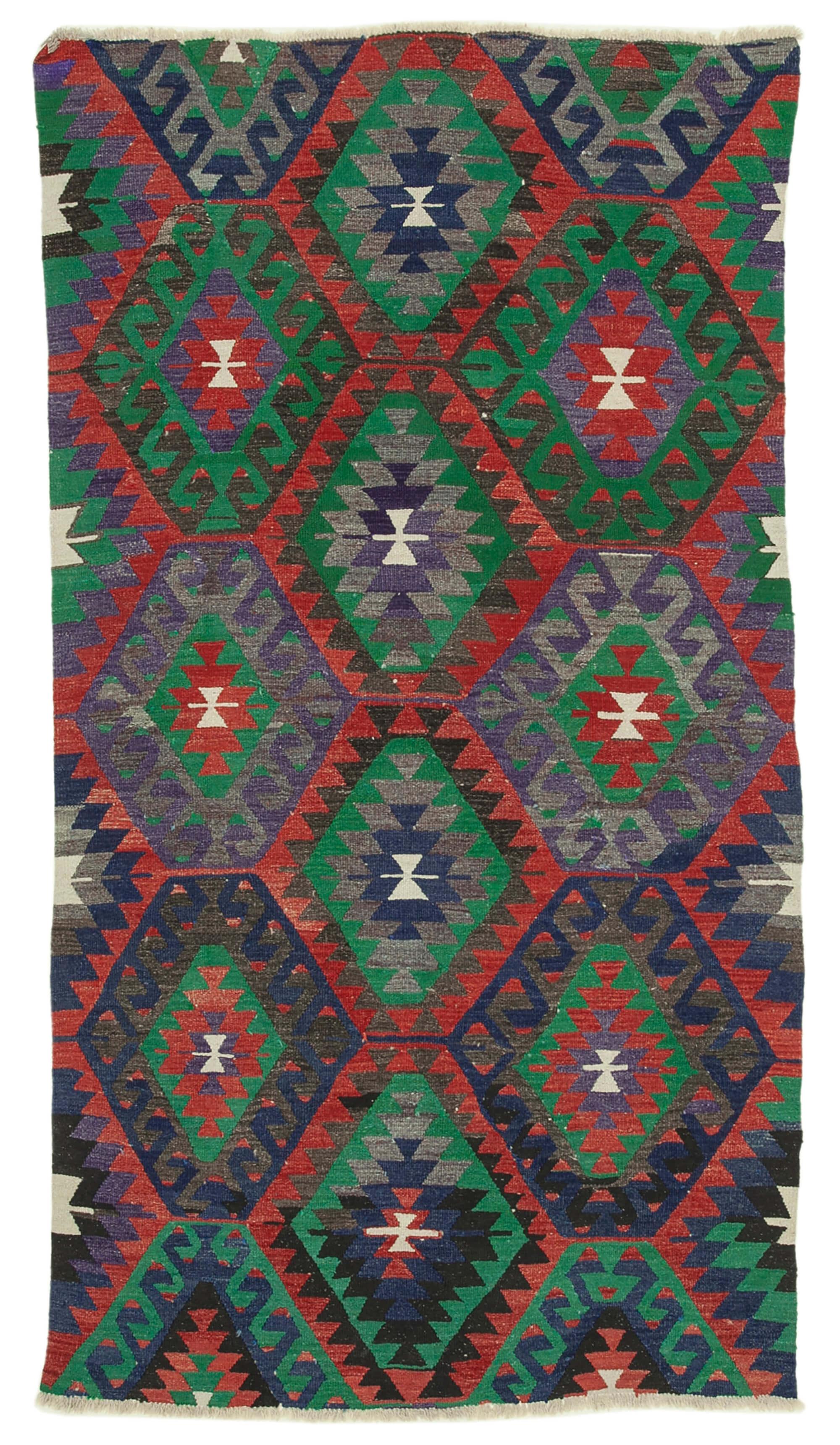 5 x 10 Red Oriental Kilim Rug - 1485