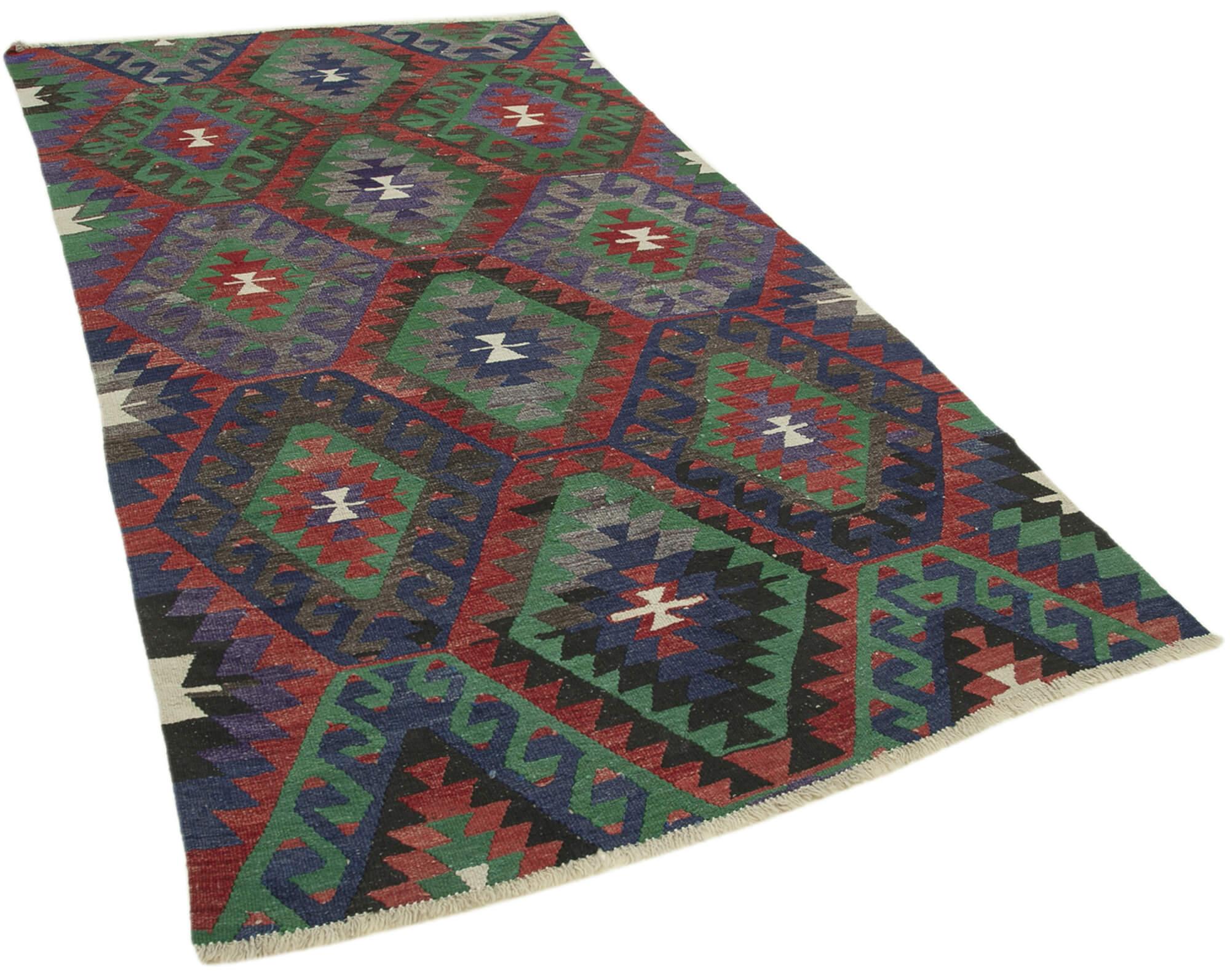 5 x 10 Red Oriental Kilim Rug - 1485