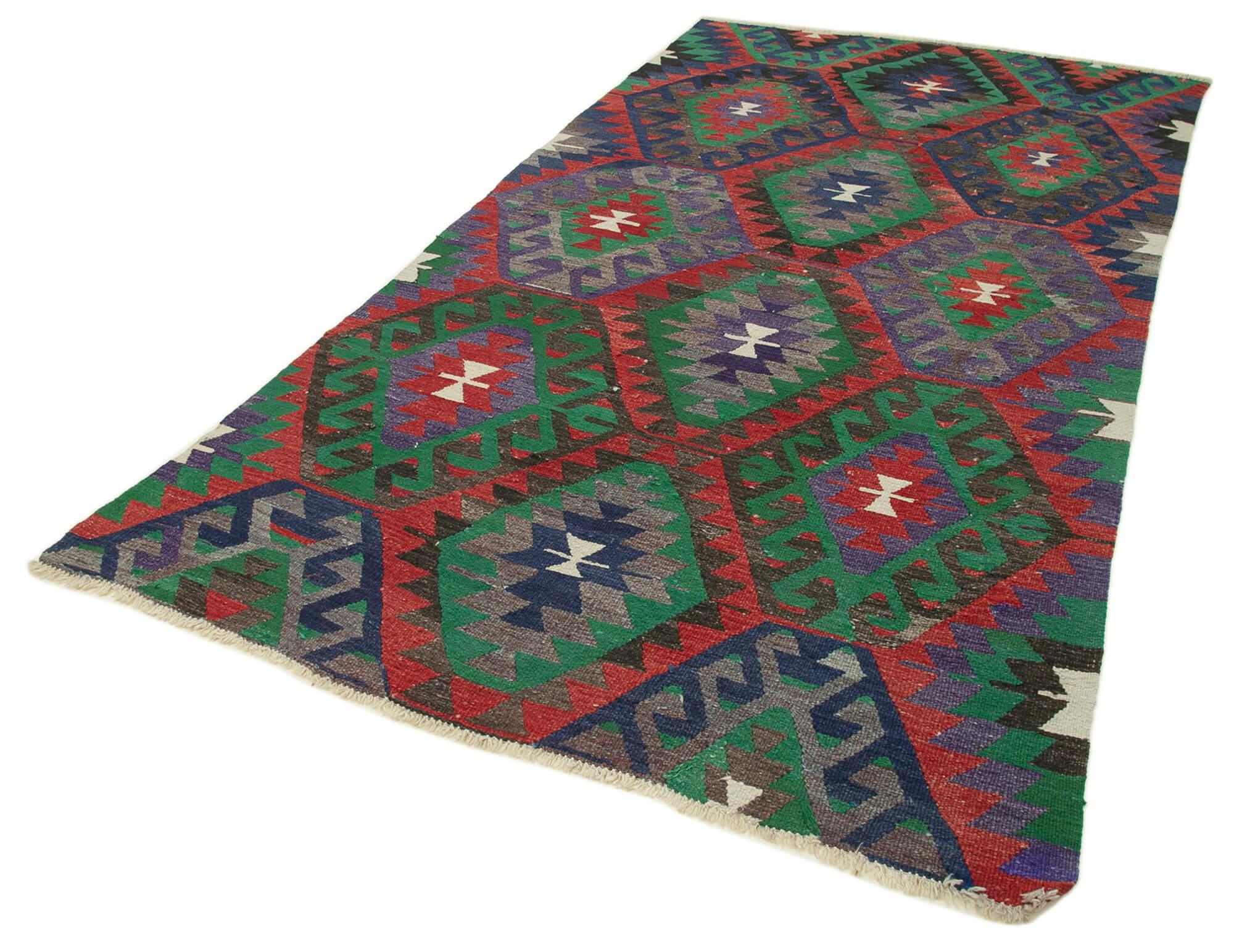 5 x 10 Red Oriental Kilim Rug - 1485