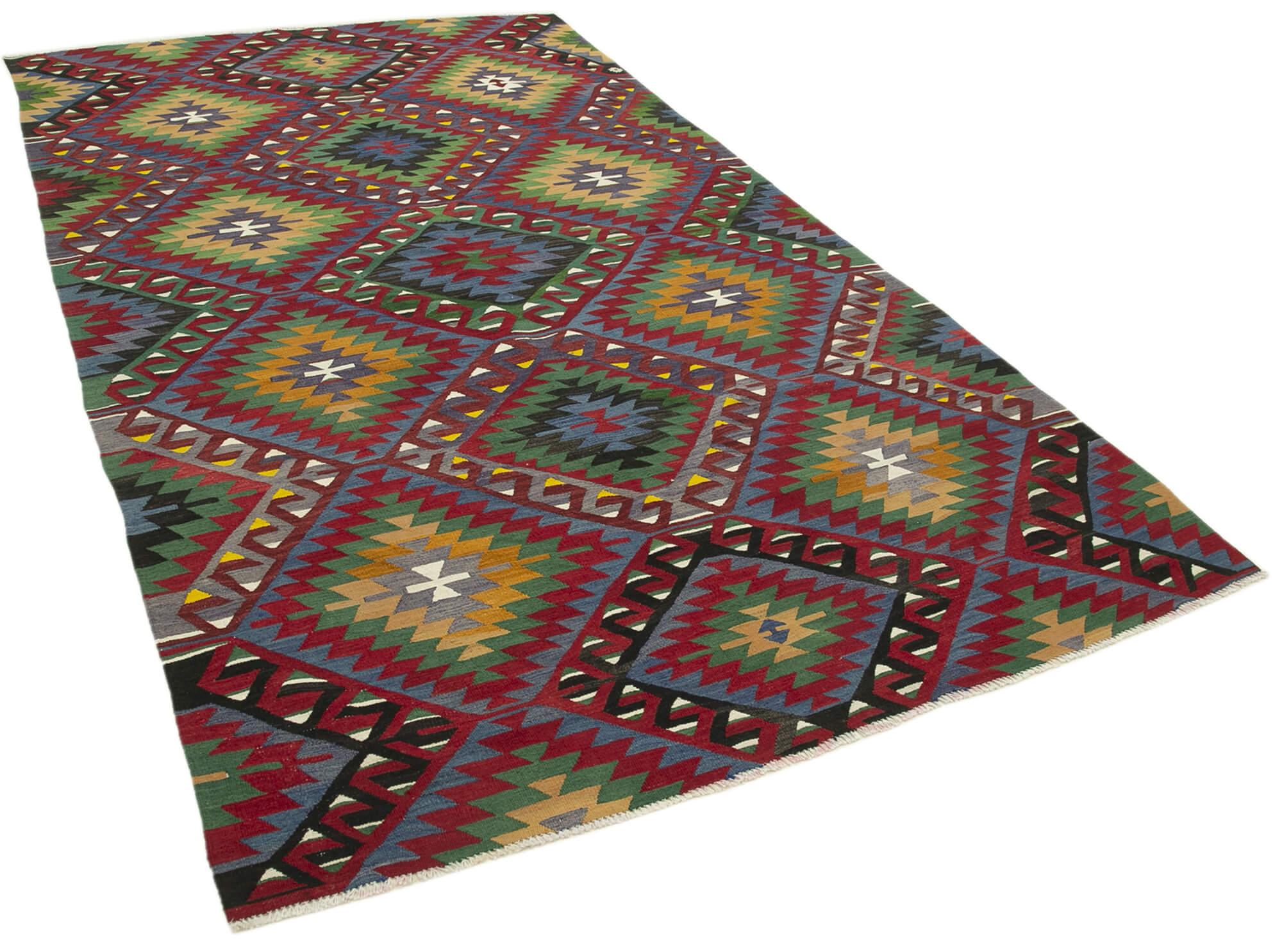 6 x 10 Red Oriental Kilim Rug - 1487