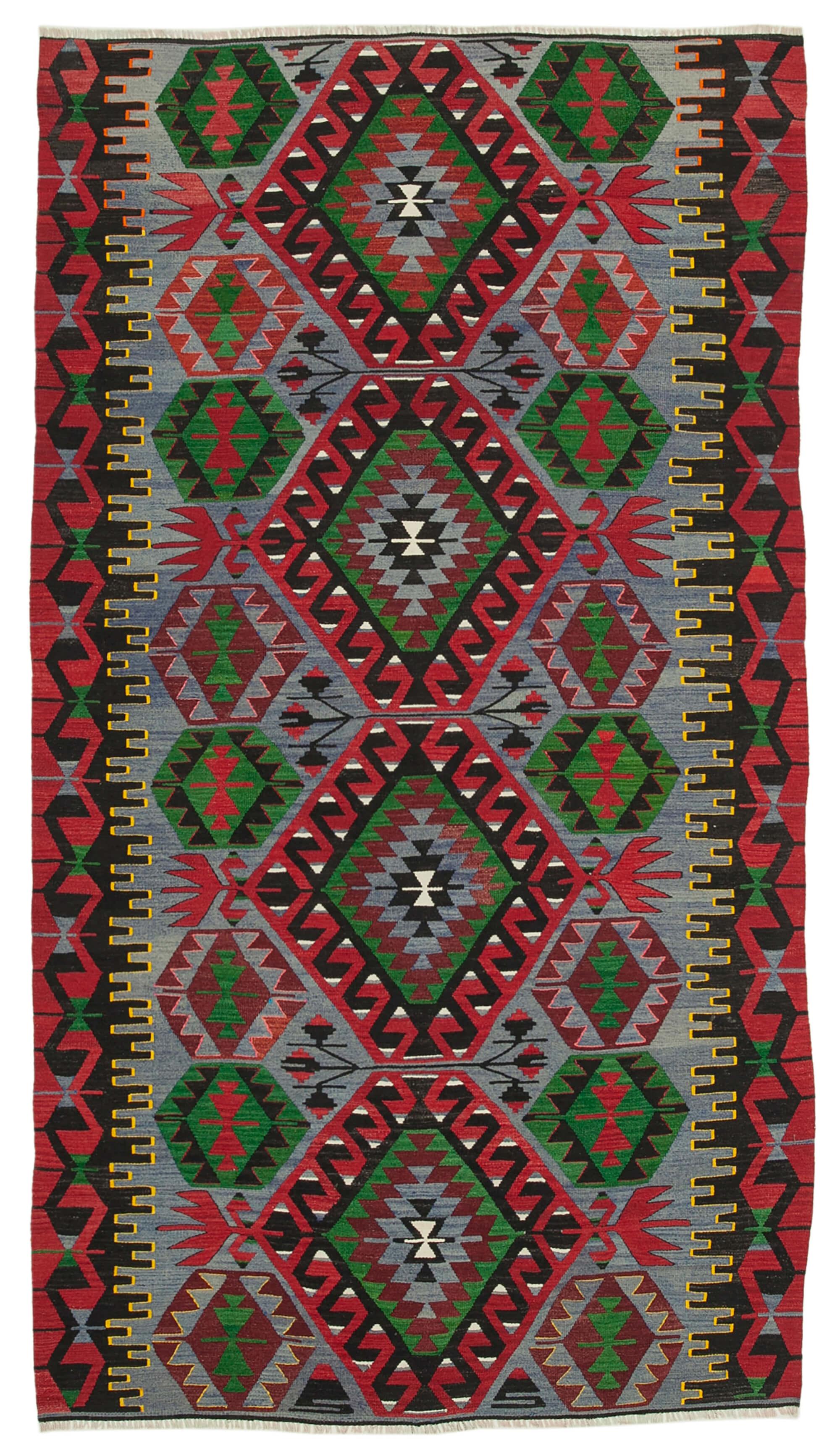 5 x 9 Red Oriental Kilim Rug - 1489