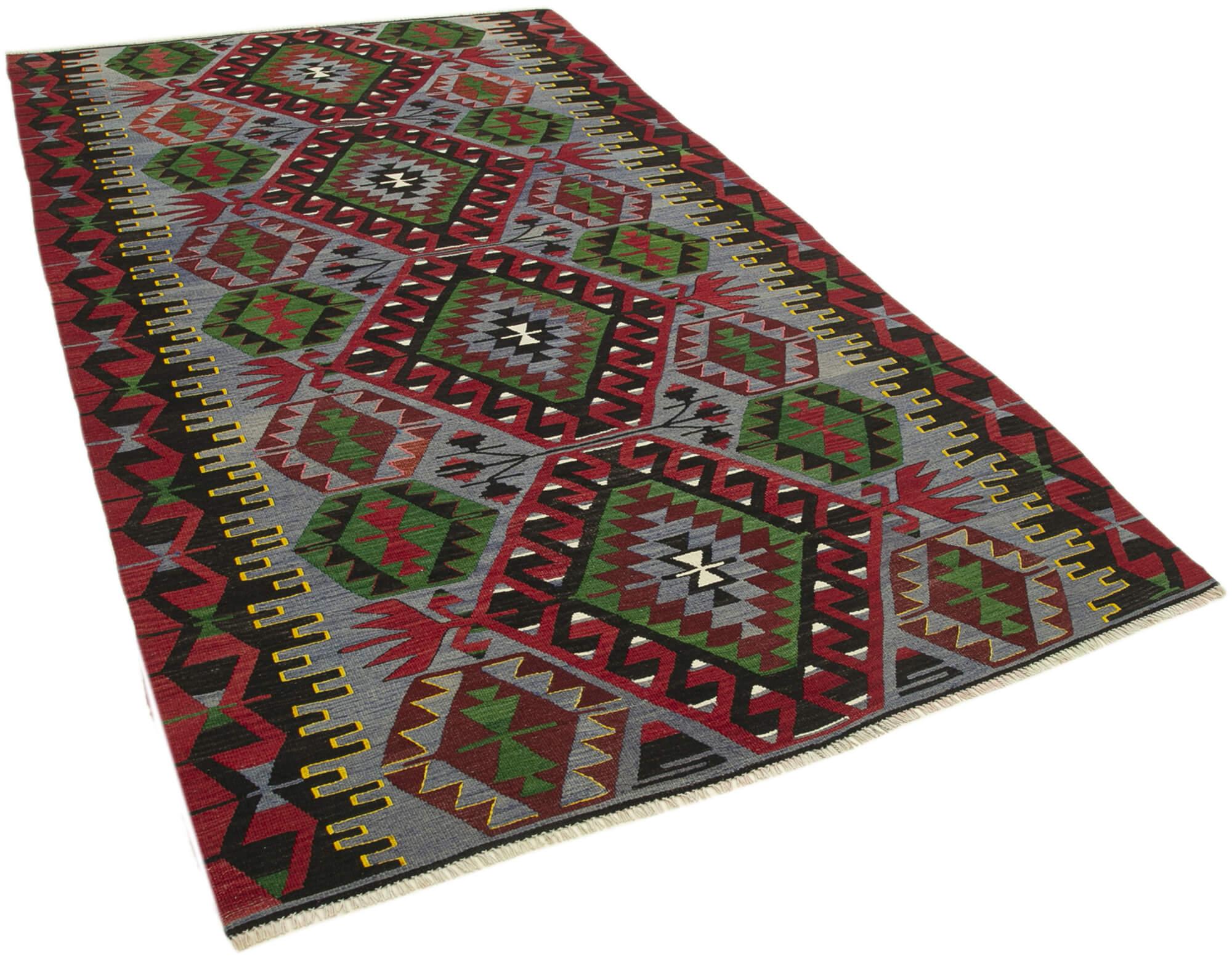 5 x 9 Red Oriental Kilim Rug - 1489