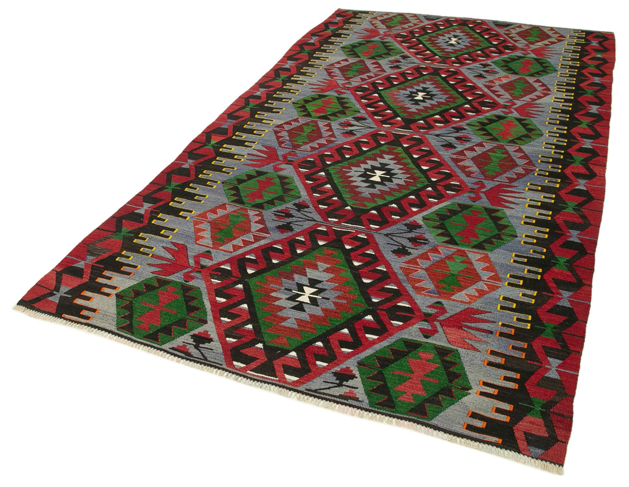 5 x 9 Red Oriental Kilim Rug - 1489