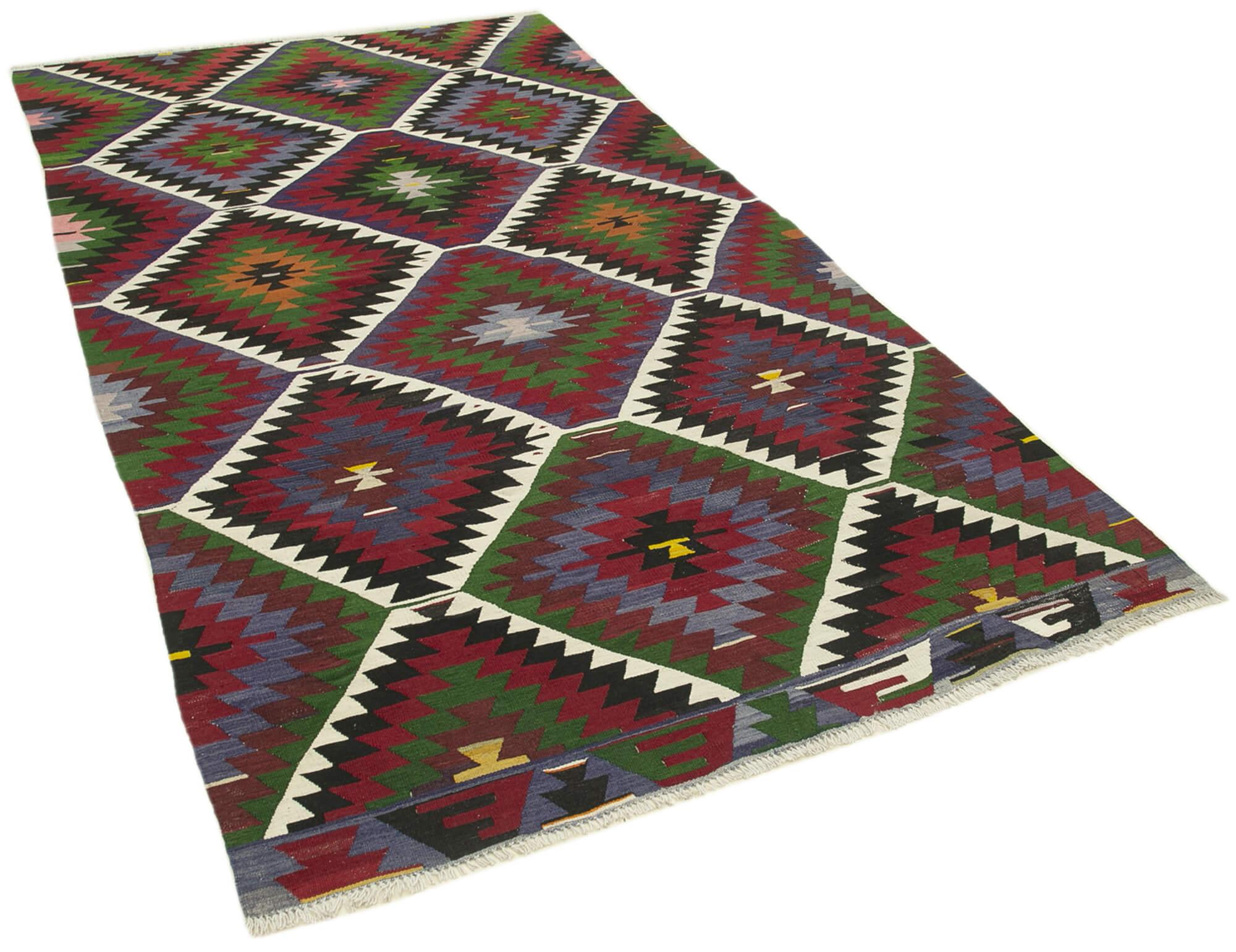 5 x 9 Red Oriental Kilim Rug - 1490