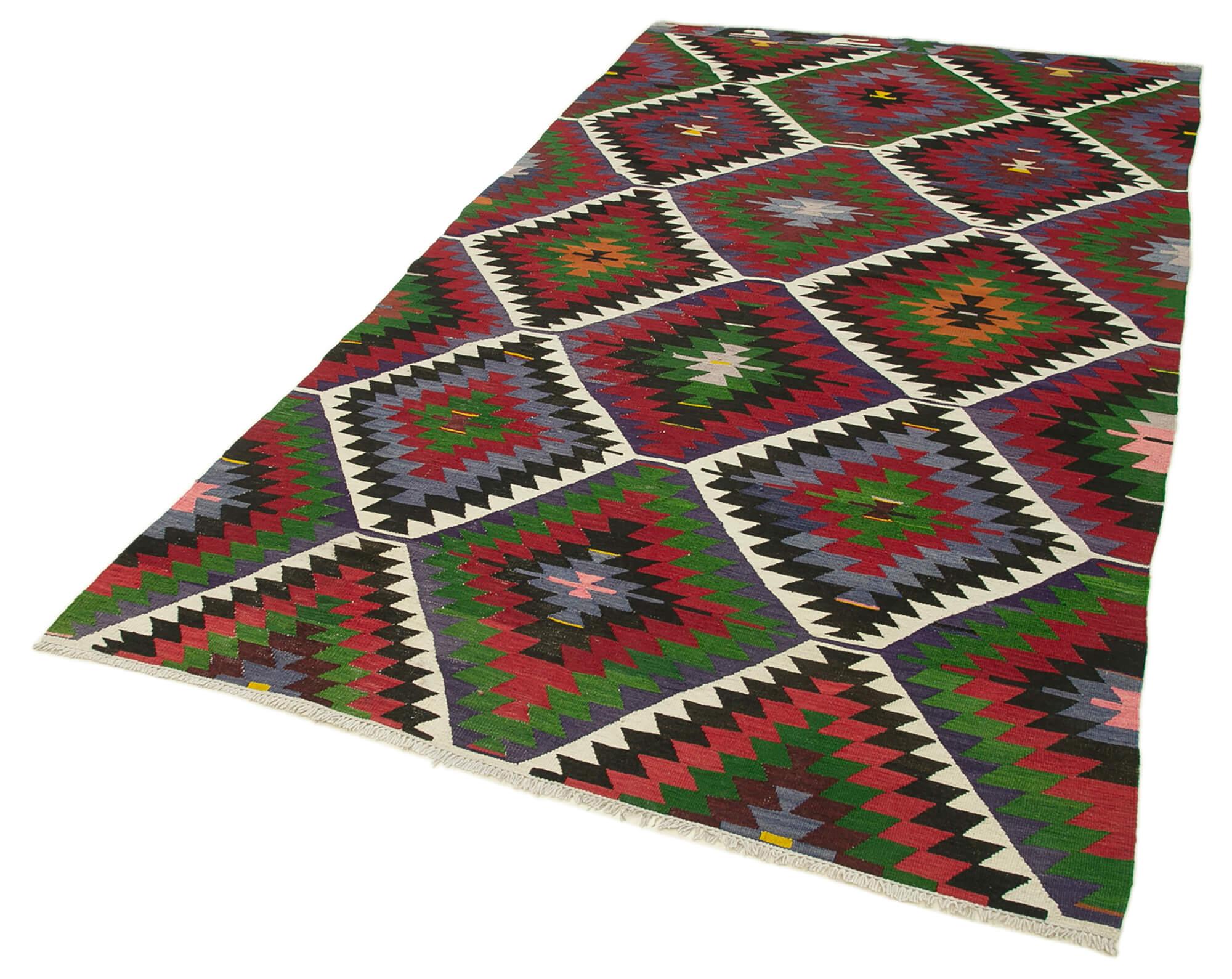 5 x 9 Red Oriental Kilim Rug - 1490