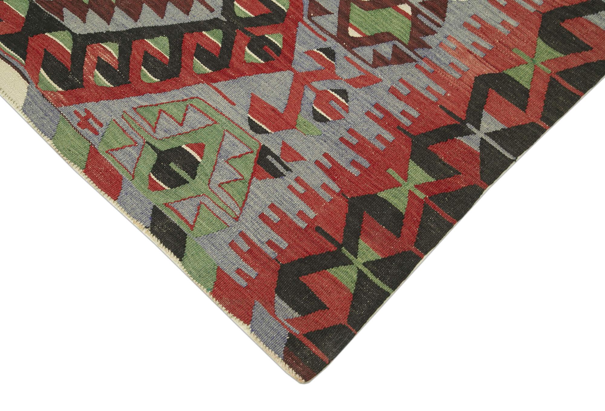 5 x 10 Red Oriental Kilim Rug - 1491