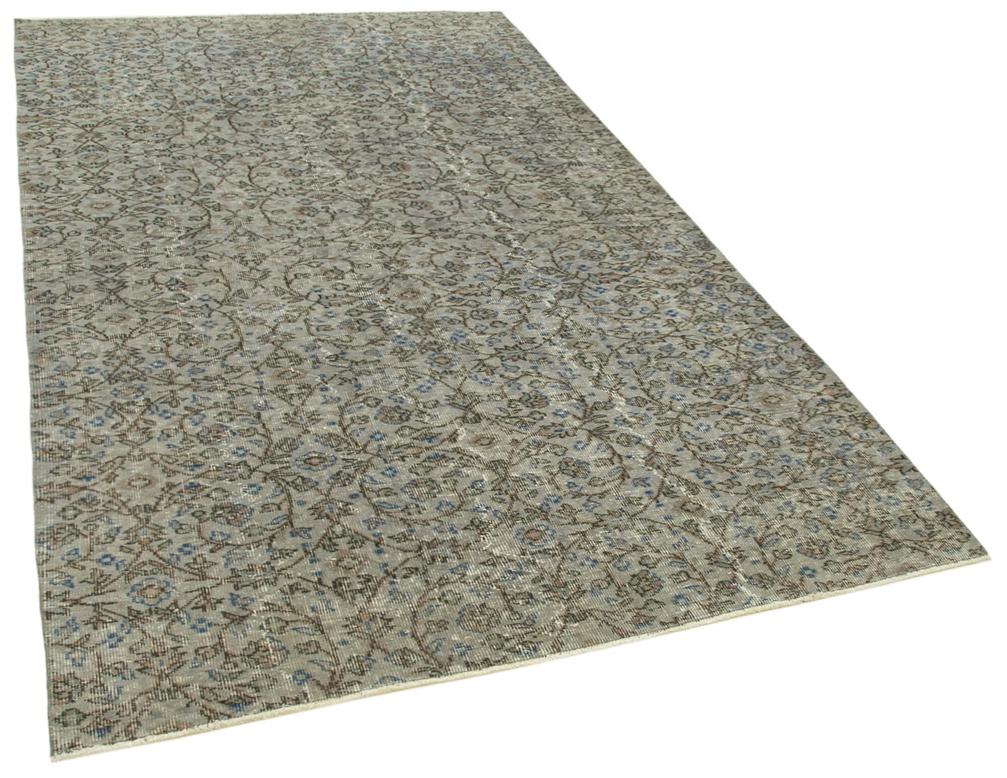 5 x 9 Grey Overdyed Rug - 1661