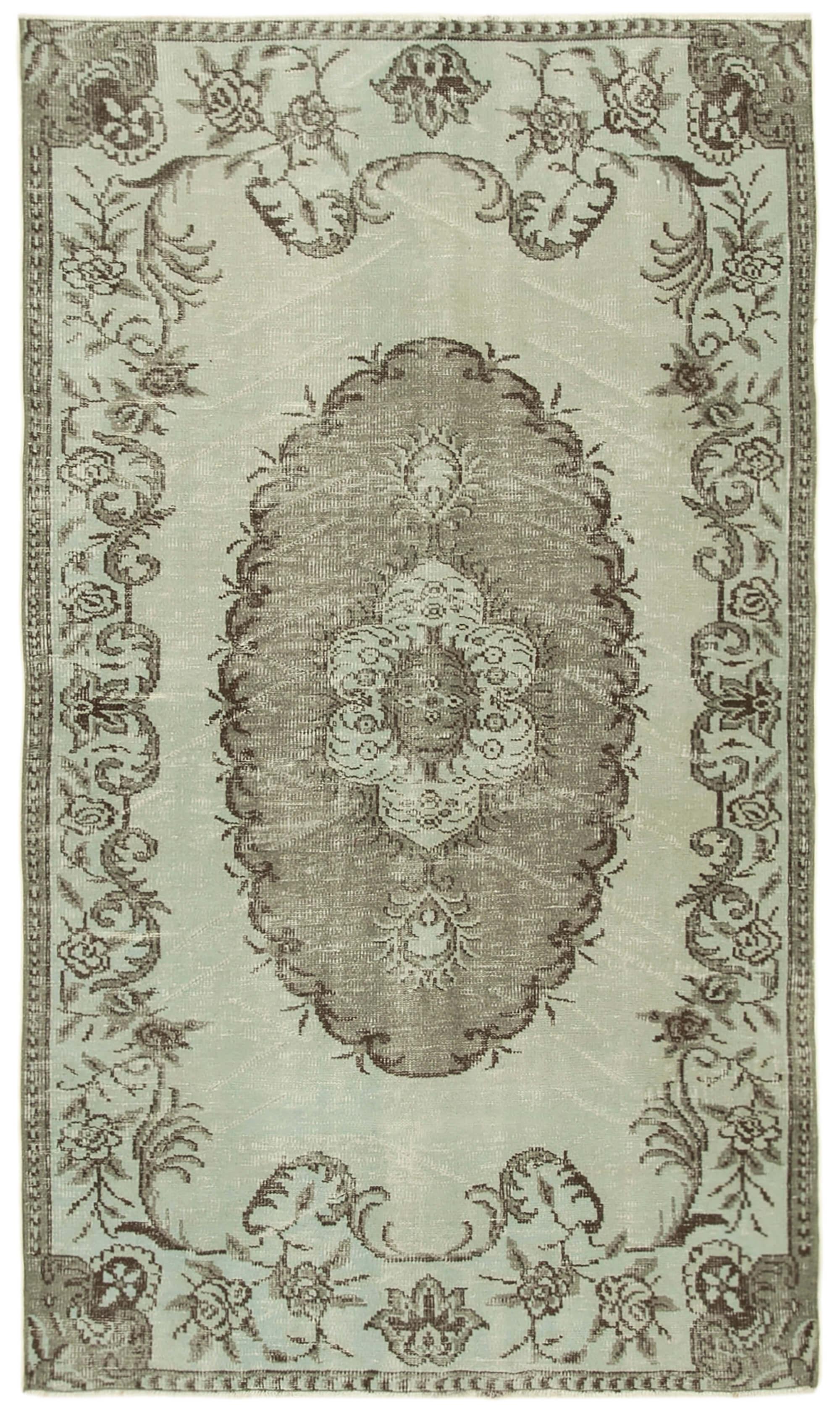 5 x 8 Grey Overdyed Rug - 1666