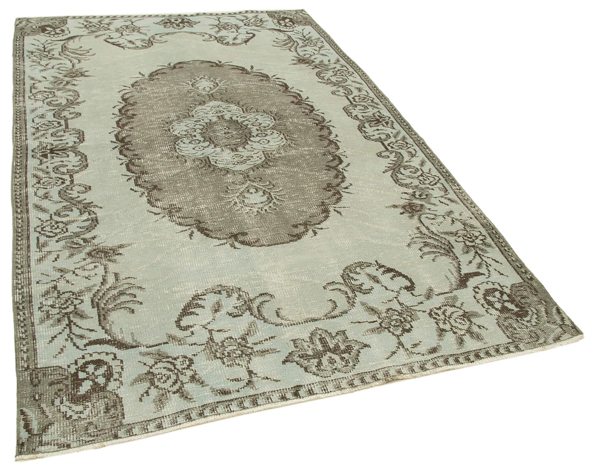 5 x 8 Grey Overdyed Rug - 1666