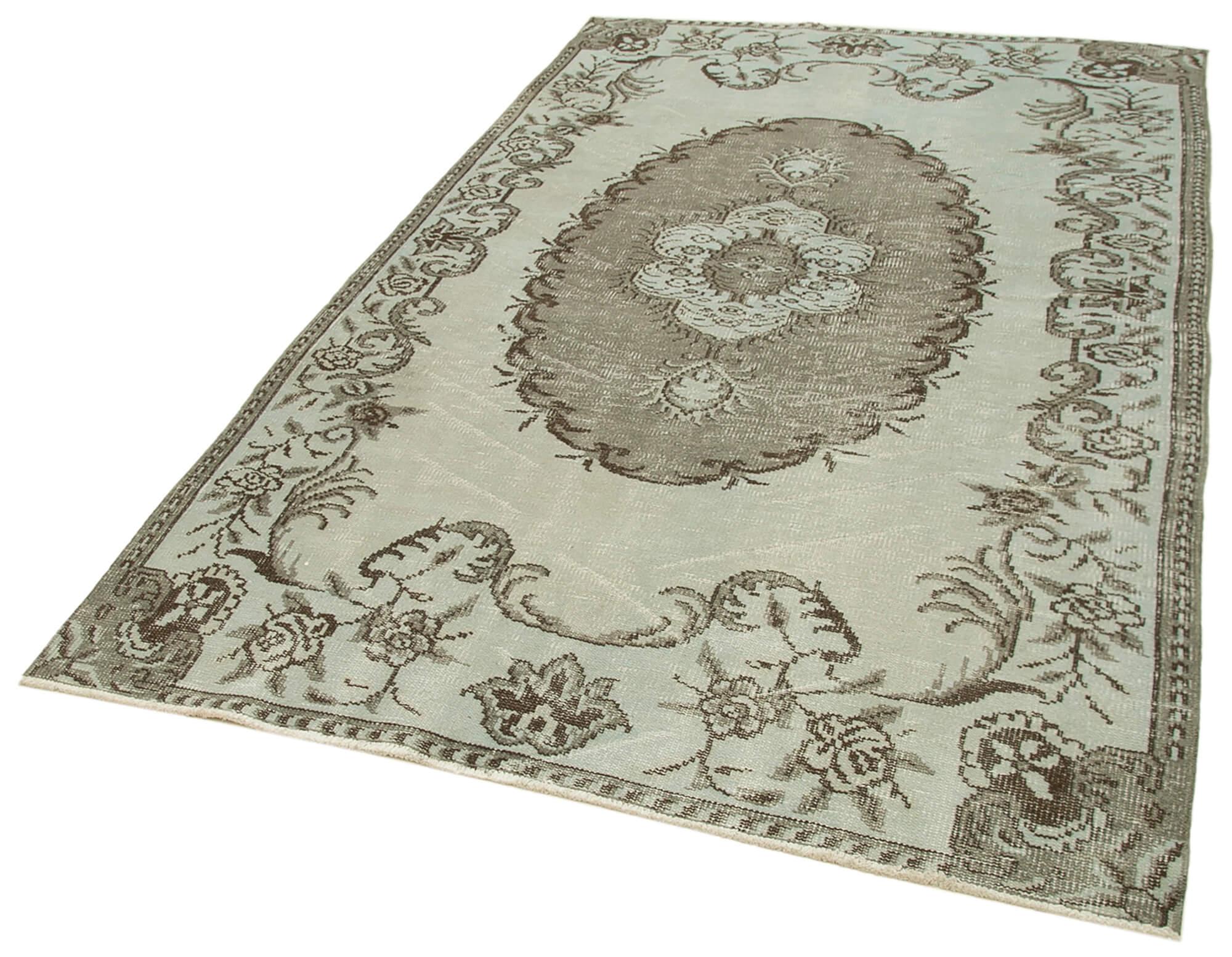 5 x 8 Grey Overdyed Rug - 1666