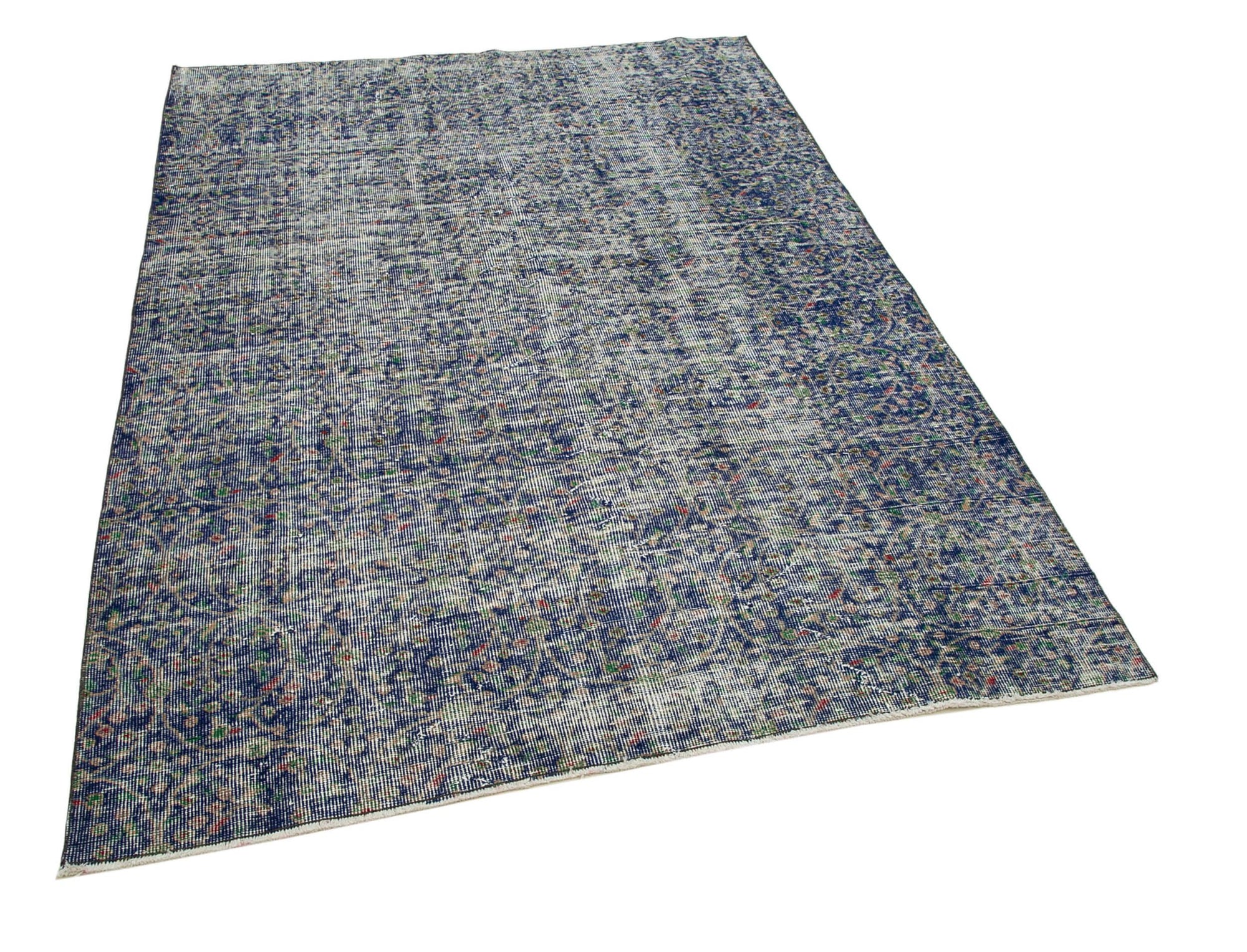 5 x 7 Blue Bohemian Rug  - 1669