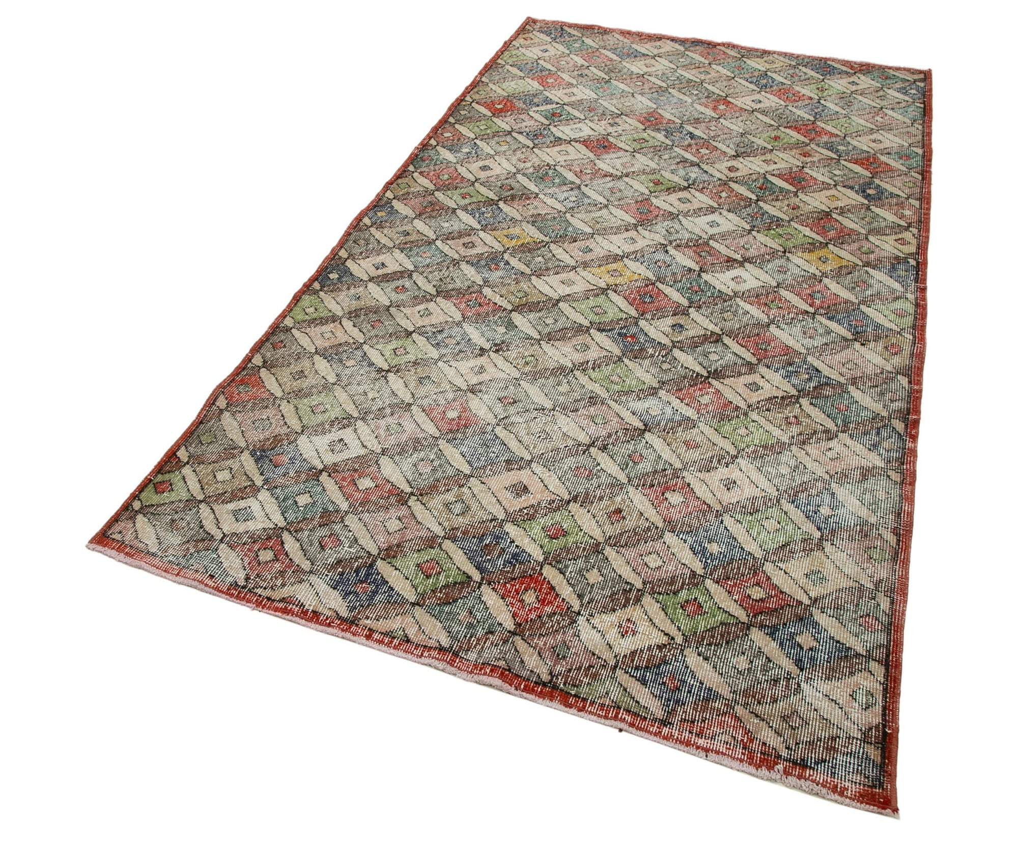 4 x 8 Beige Bohemian Rug  - 1670