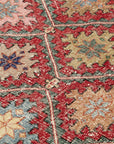 5 x 9 Red Bohemian Rug  - 1673