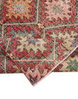 5 x 9 Red Bohemian Rug  - 1673