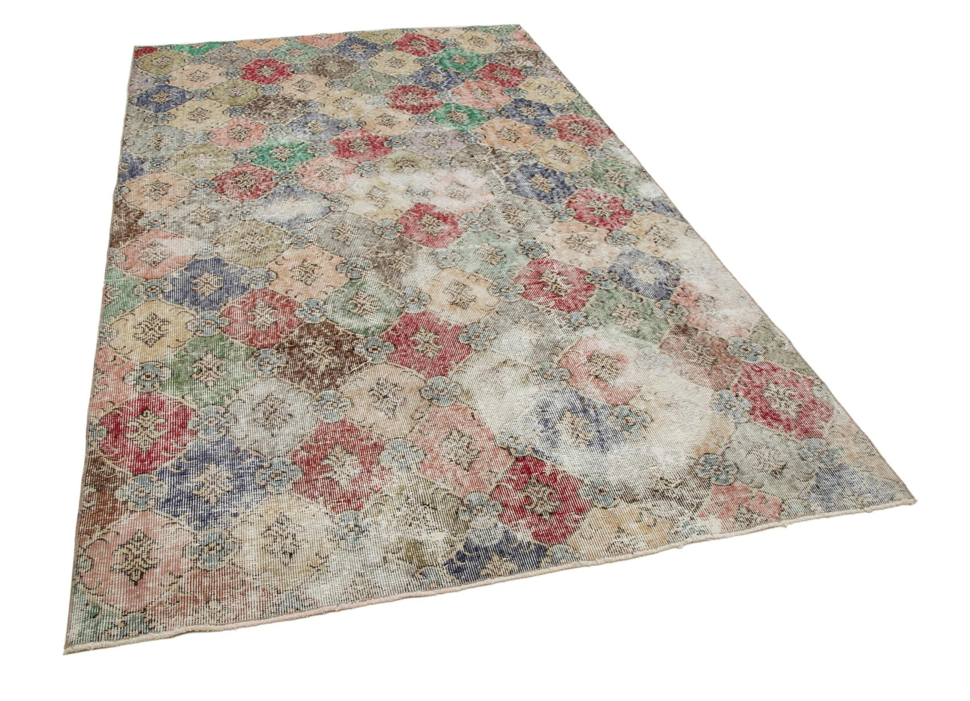 6 x 9 Beige Bohemian Rug  - 1675