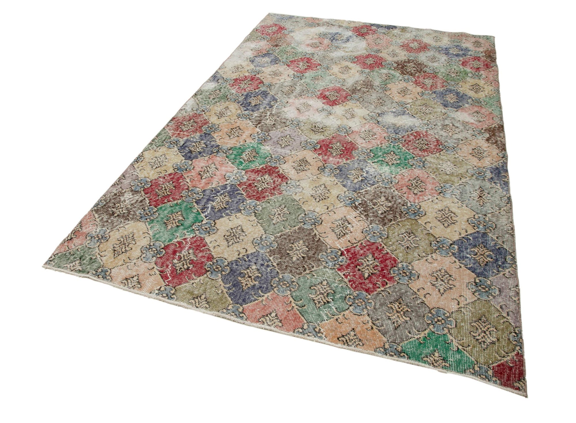 6 x 9 Beige Bohemian Rug  - 1675