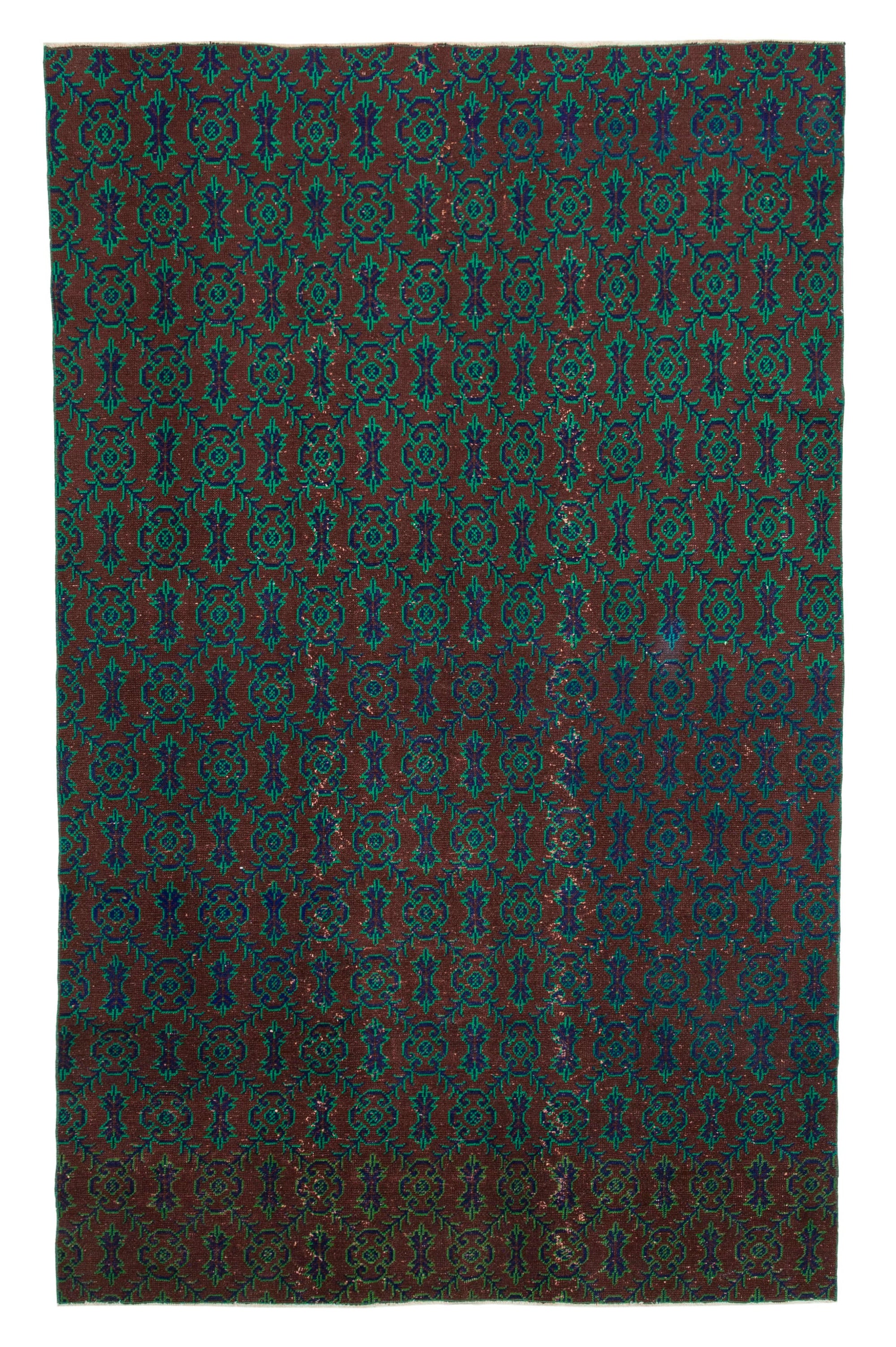 6 x 10 Brown Bohemian Rug  - 1676