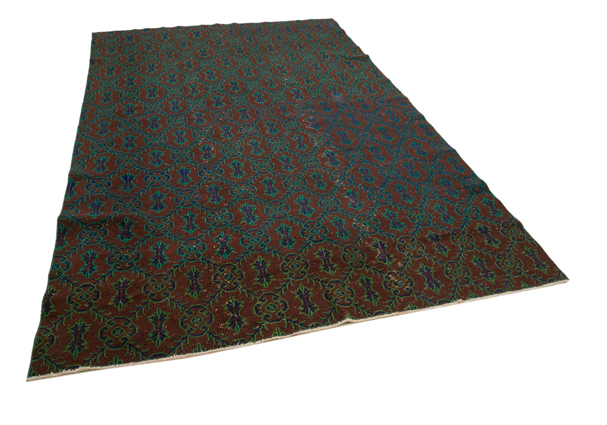 6 x 10 Brown Bohemian Rug  - 1676