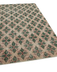 5 x 8 Beige Bohemian Rug  - 1677