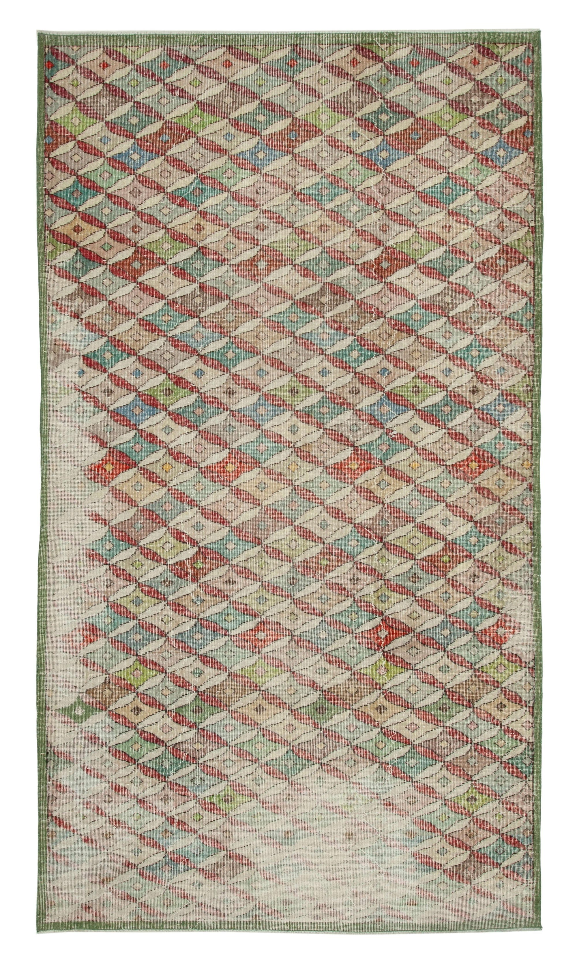 5 x 9 Beige Bohemian Rug  - 1678