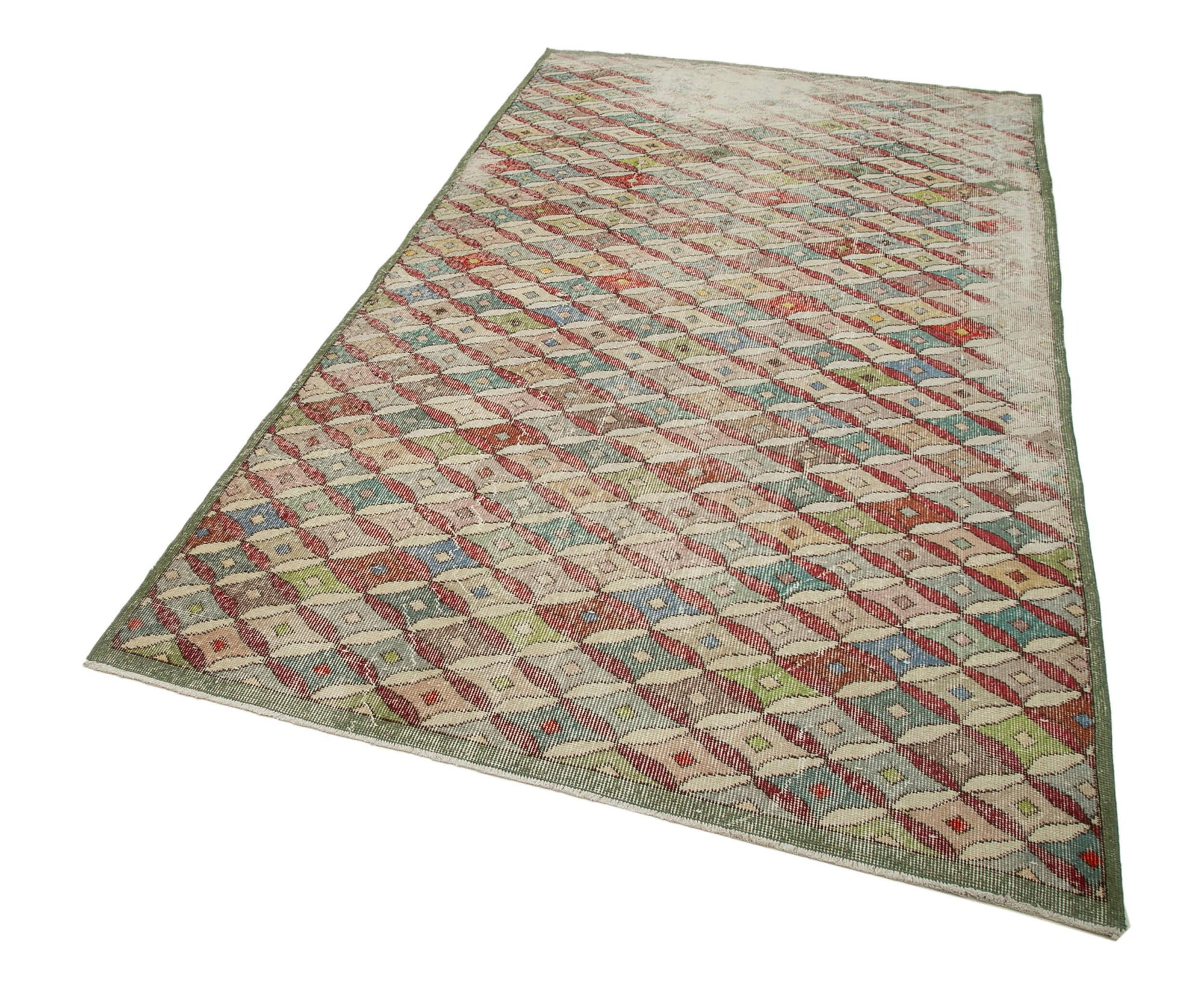 5 x 9 Beige Bohemian Rug  - 1678