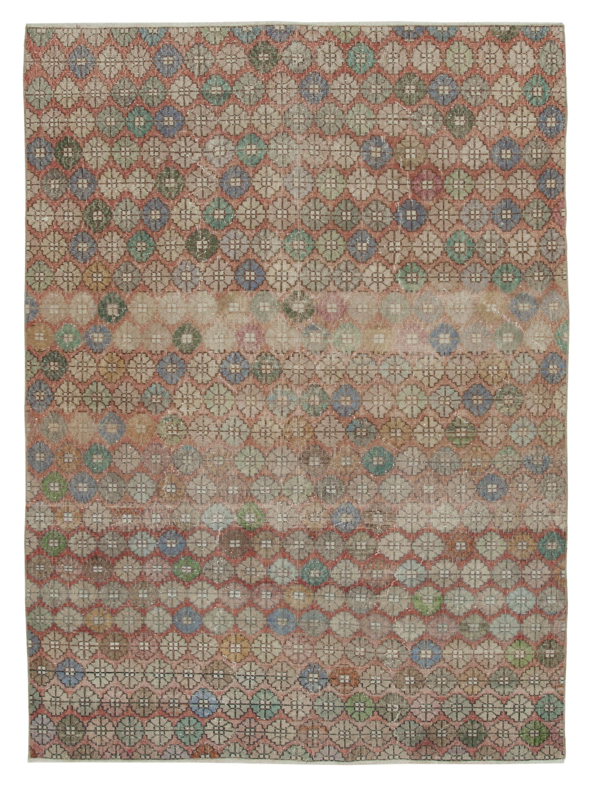 6 x 9 Beige Bohemian Rug  - 1684